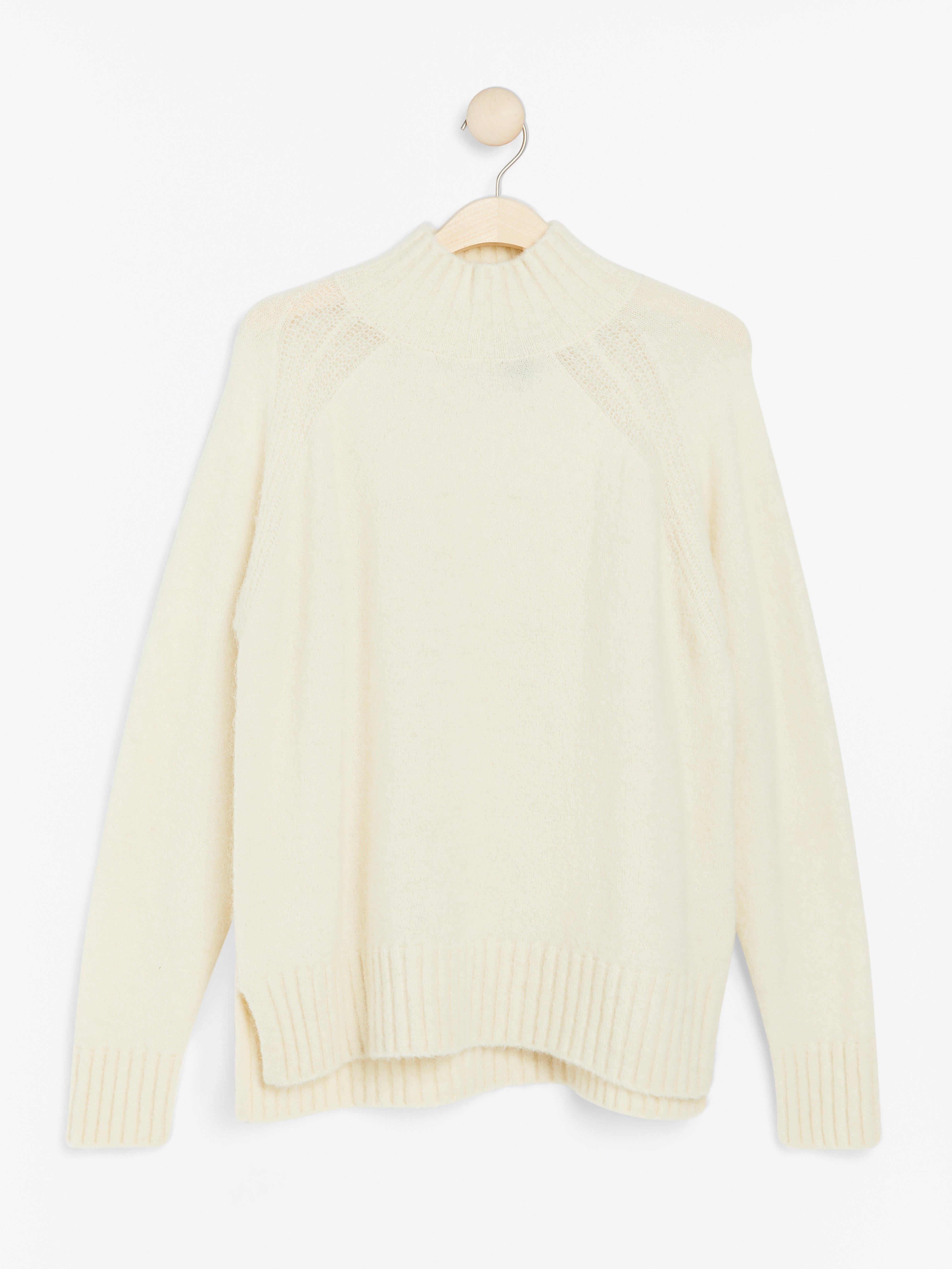 Turtle Neck Sweater - Womens Wear - White