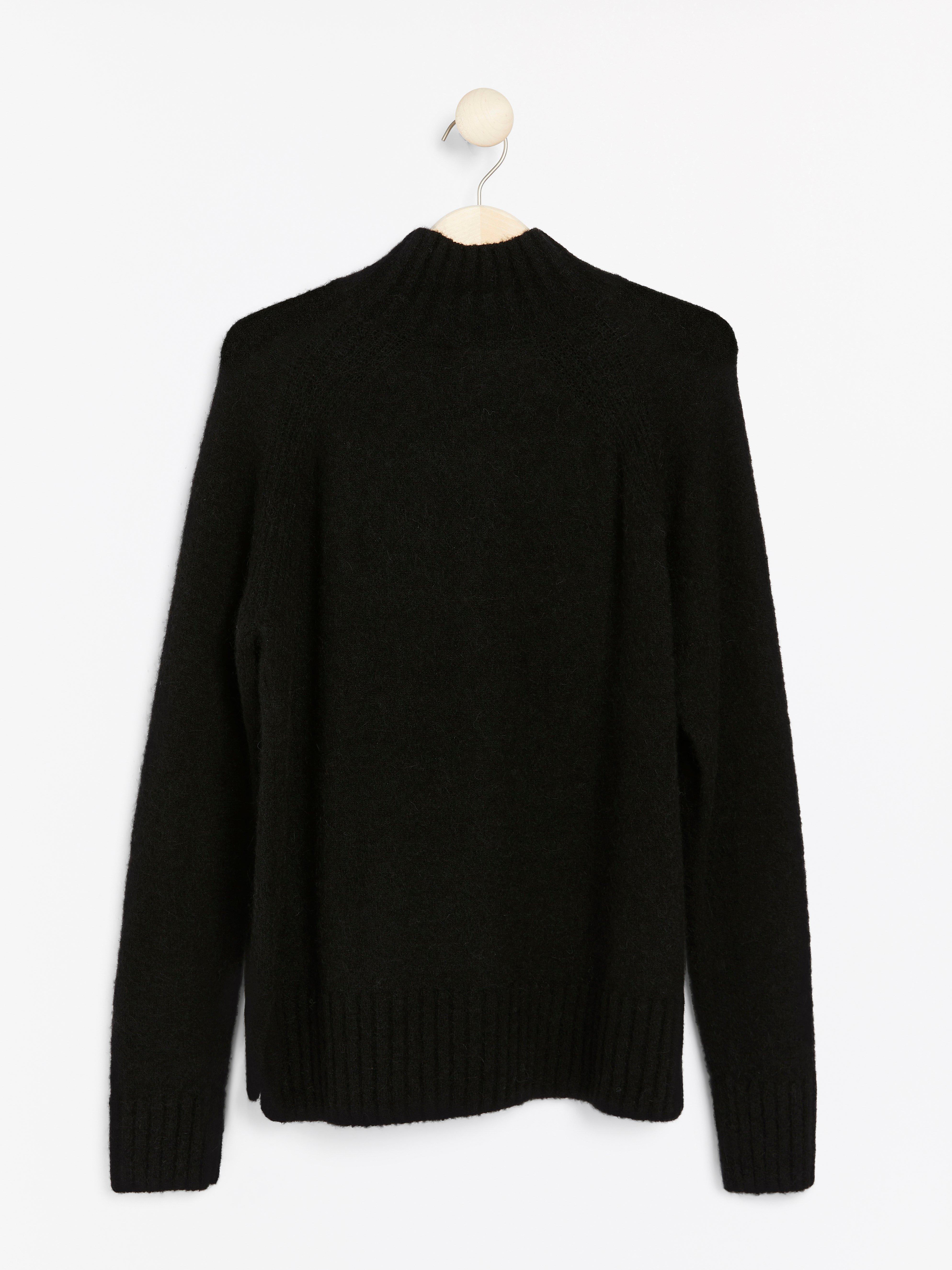Turtle Neck Sweater - Womens Wear - Black
