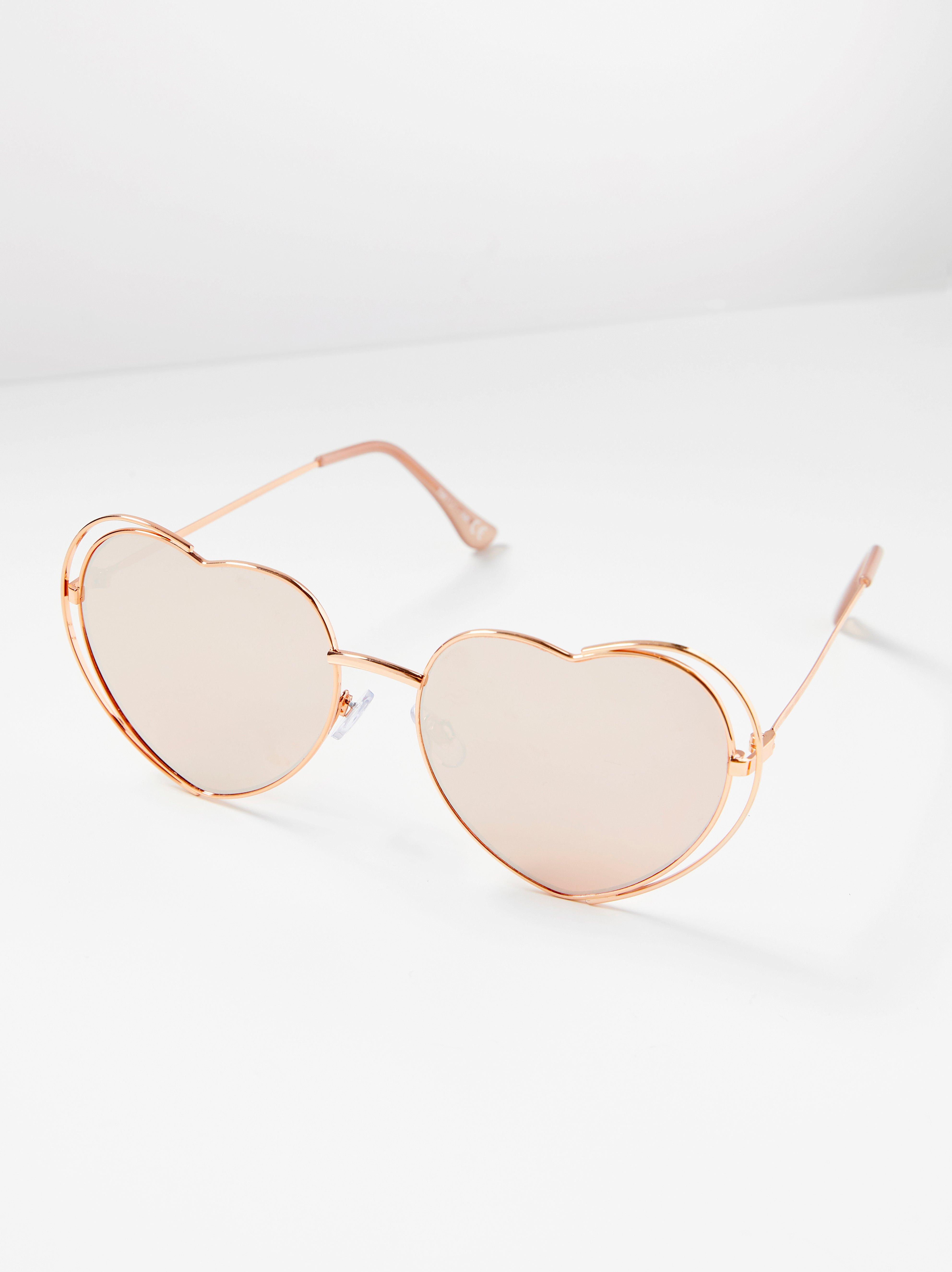 Heart shaped cheap sunglasses uk