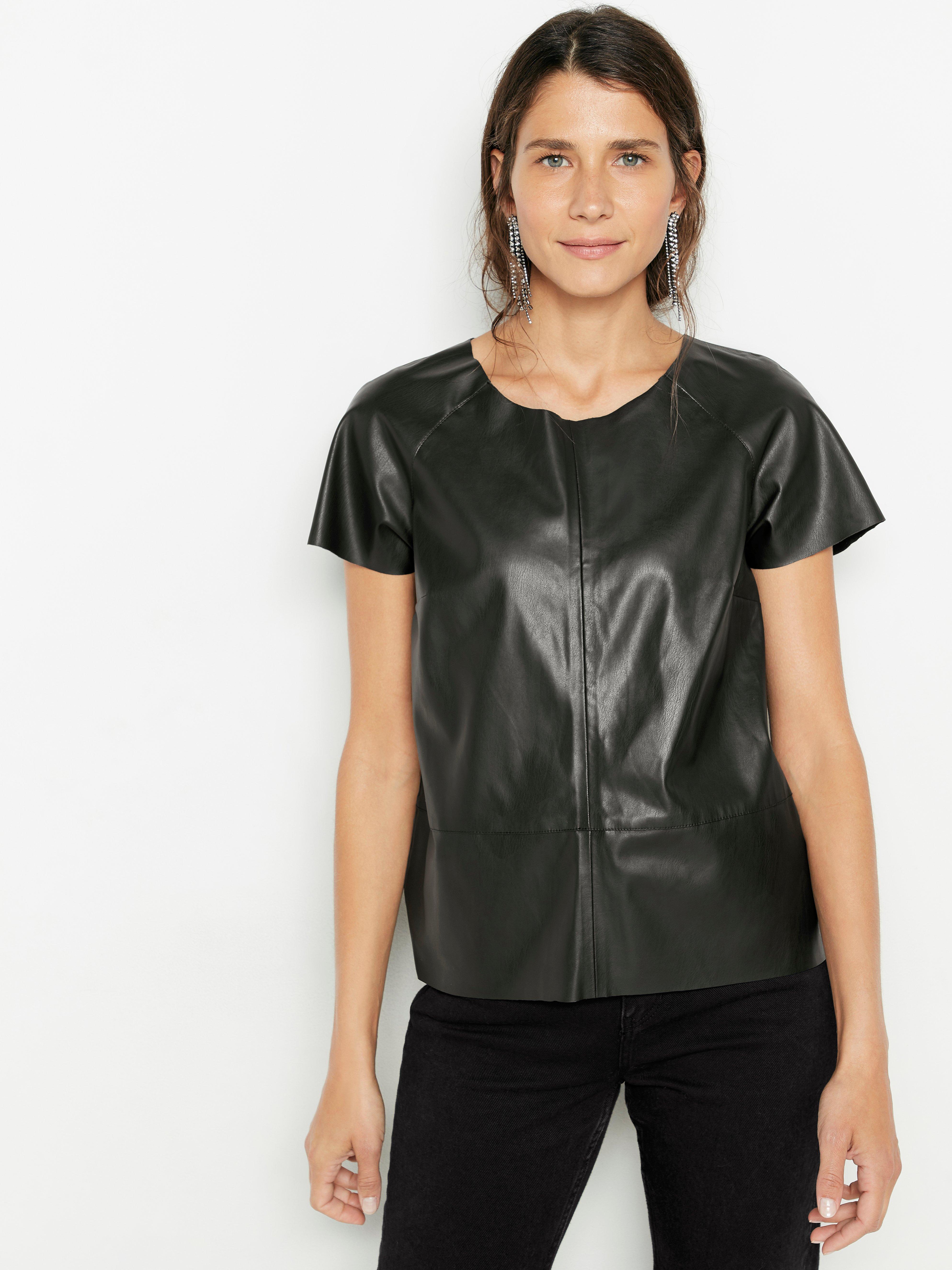 black imitation leather