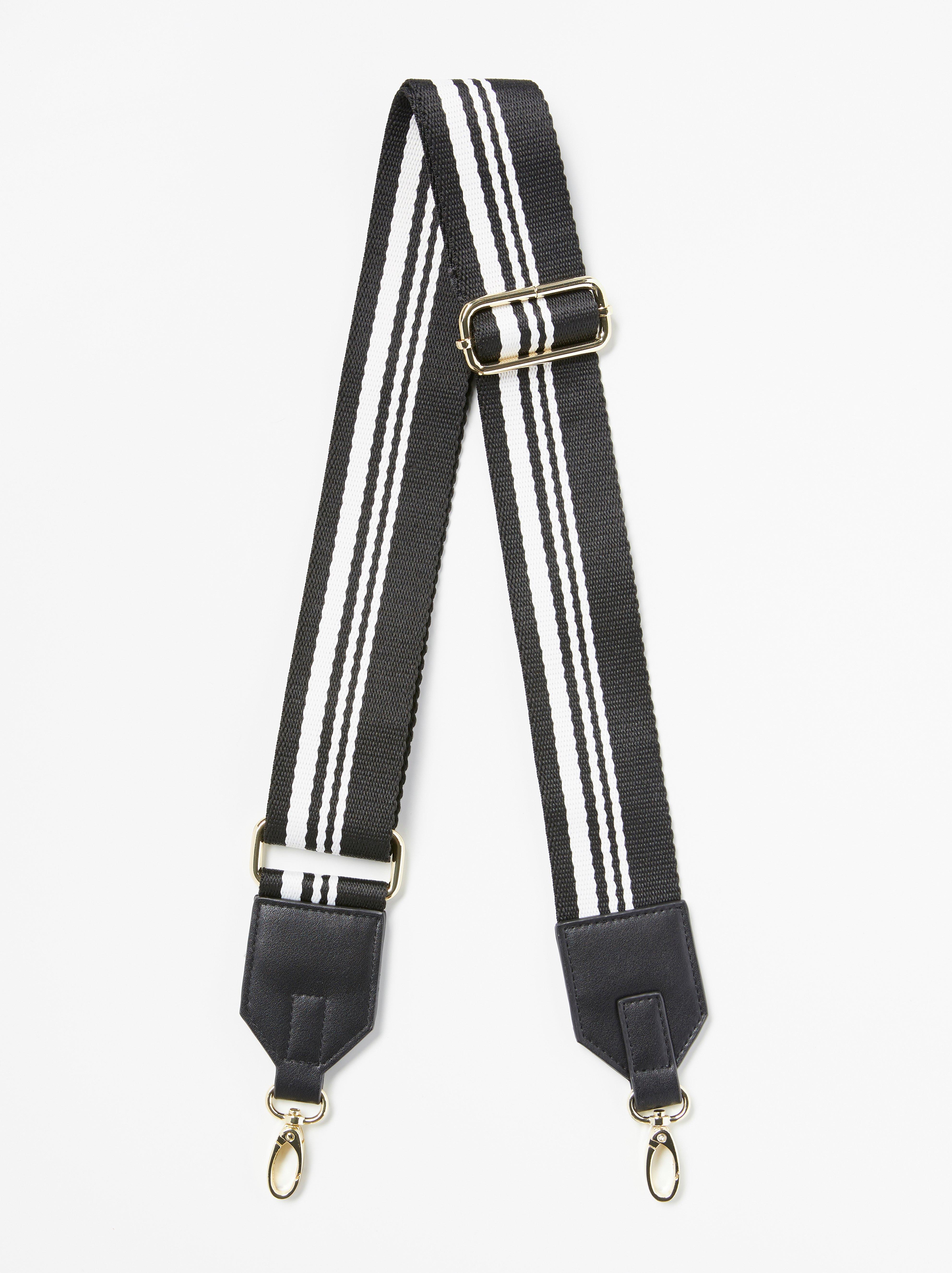 striped bag strap