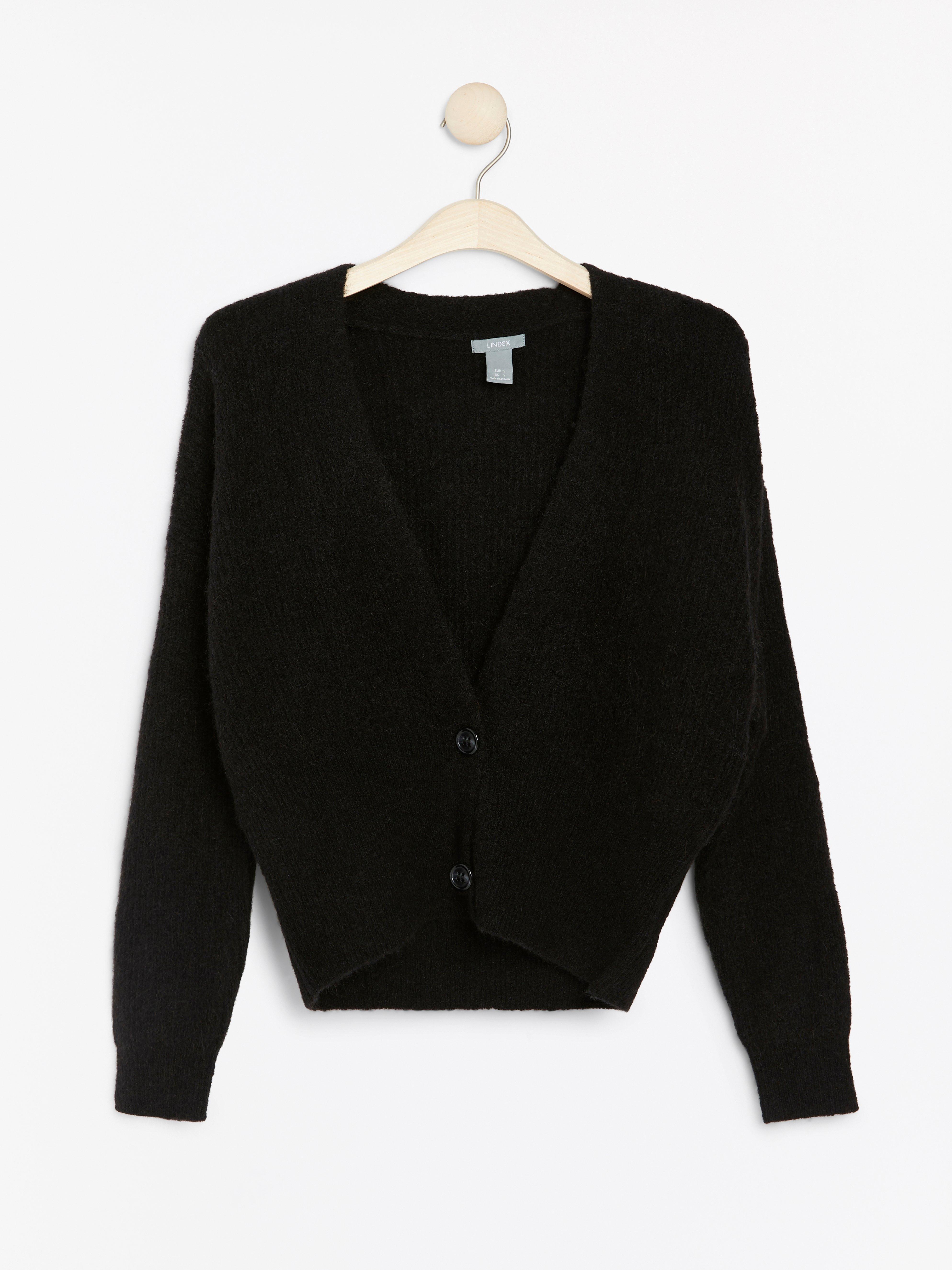 Cardigan - Dame - Svart