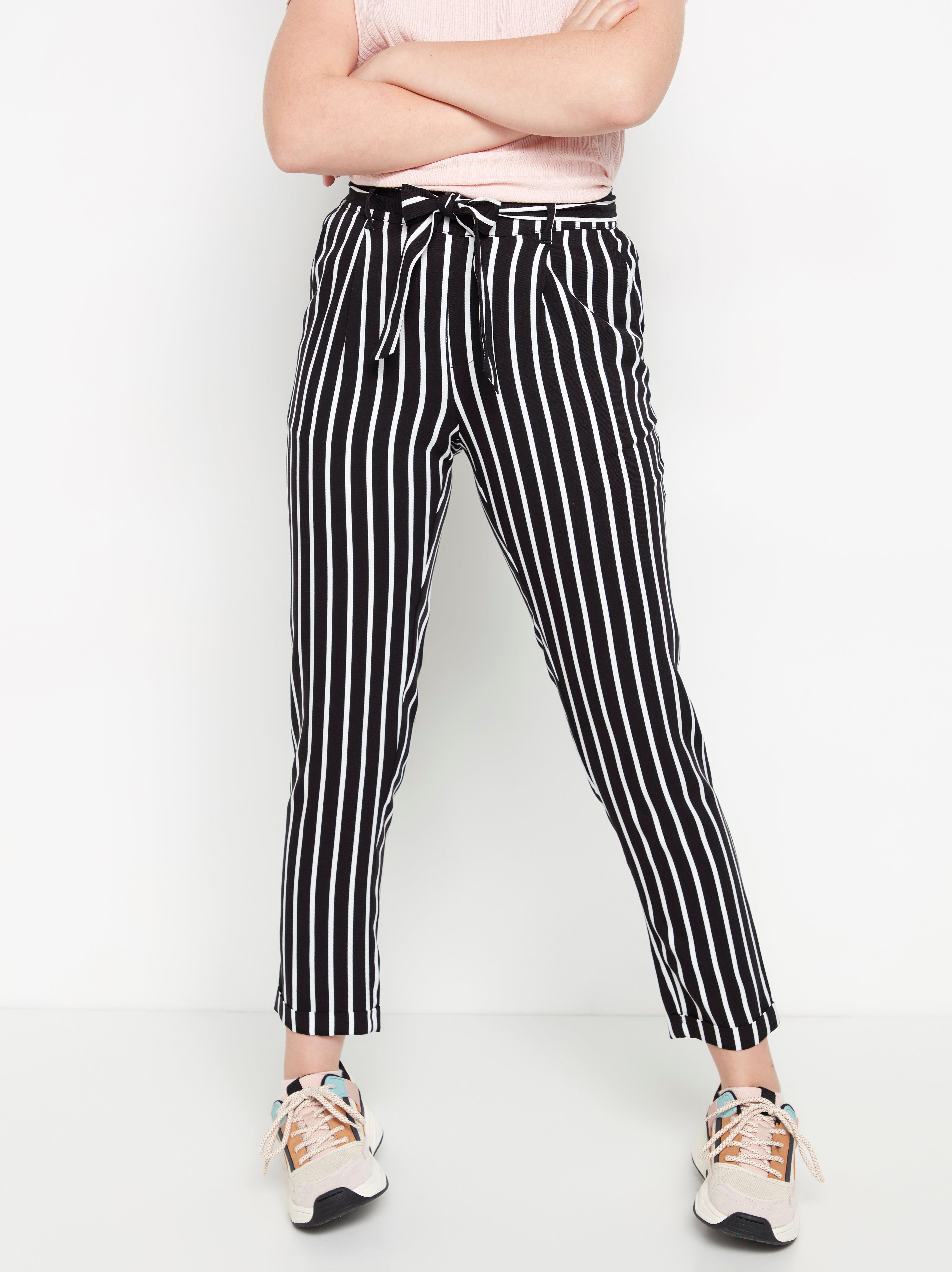 striped trousers