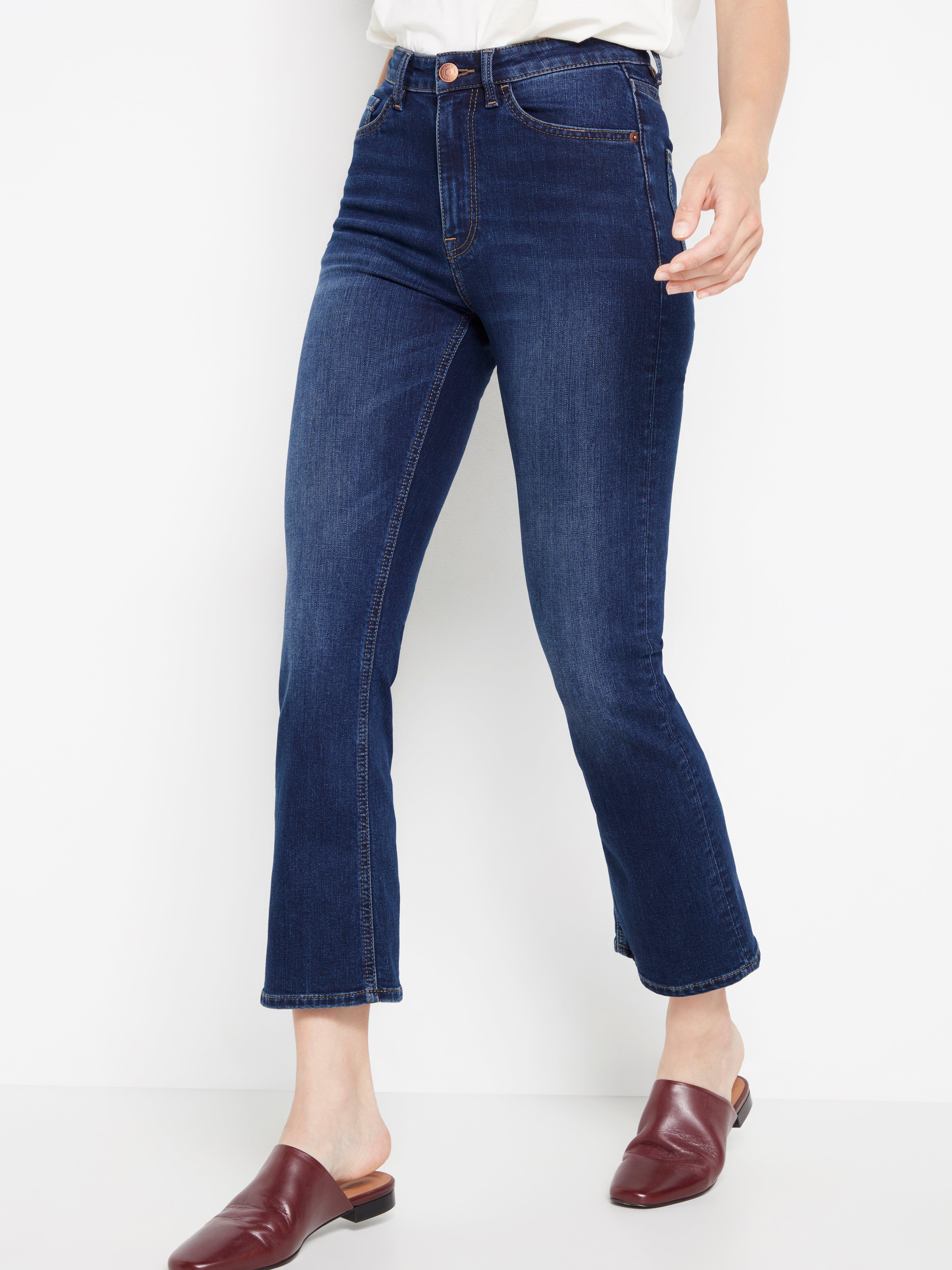 mini flared jeans