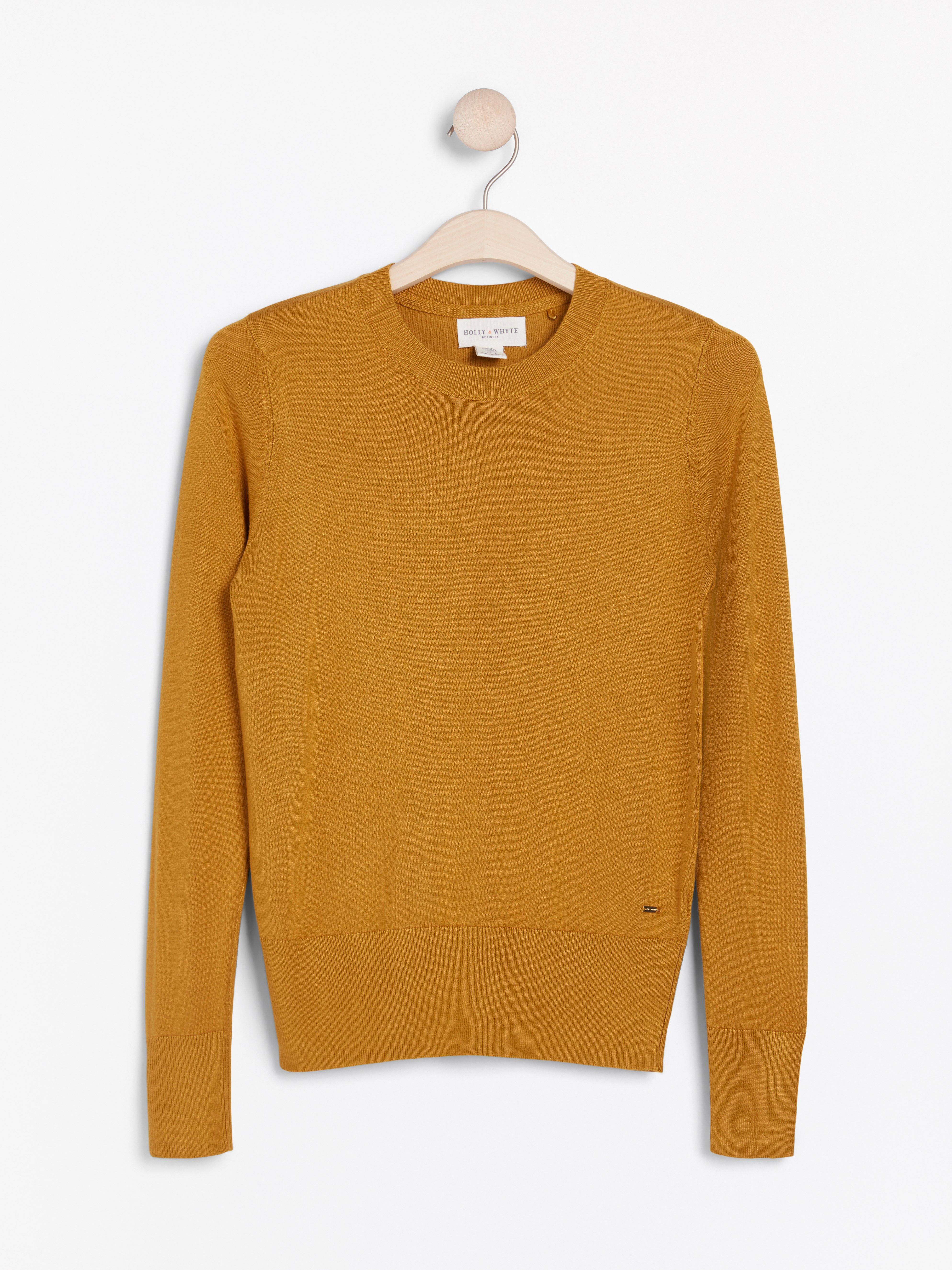 gold fine knit jumper