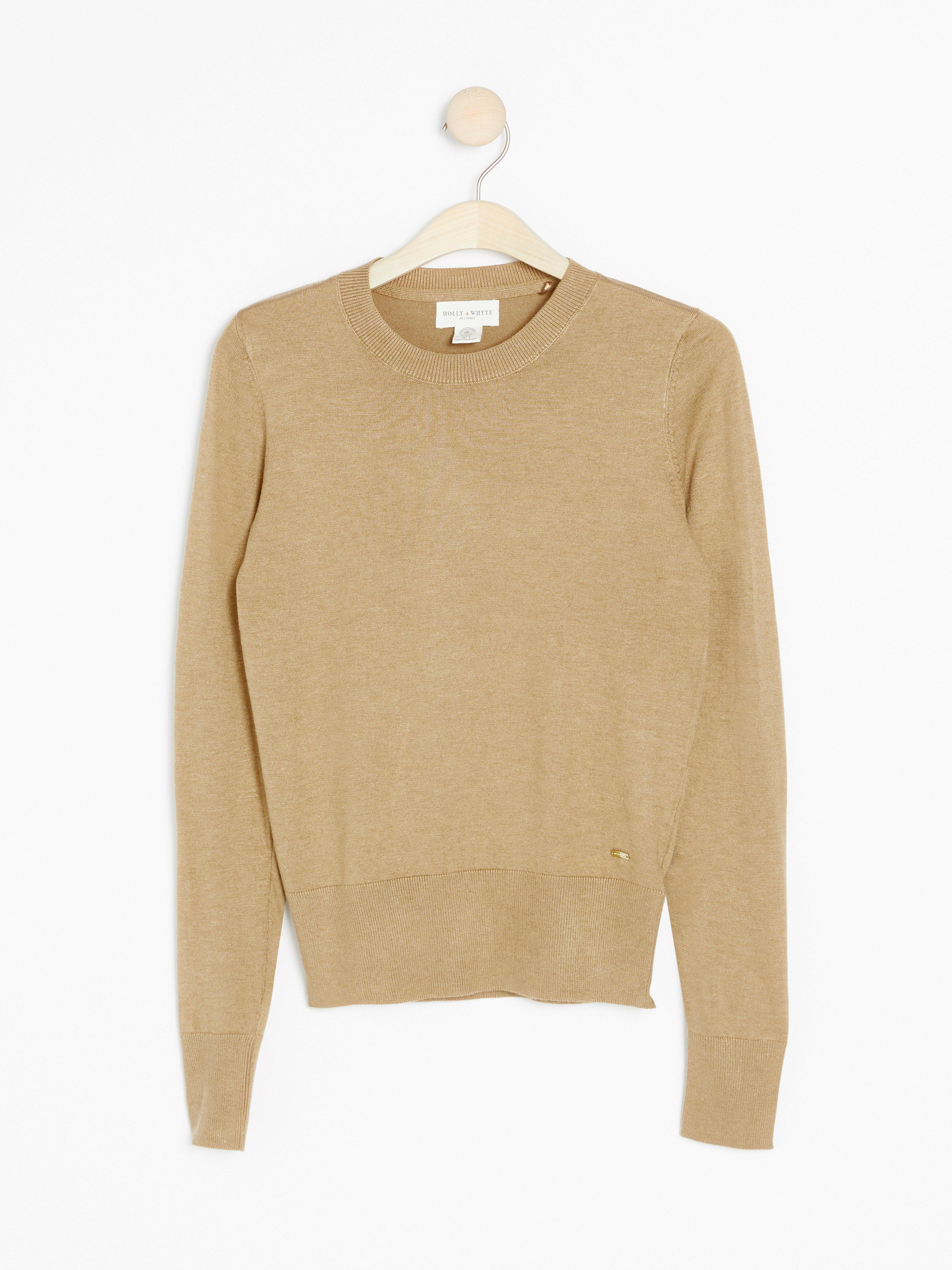 gold fine knit jumper