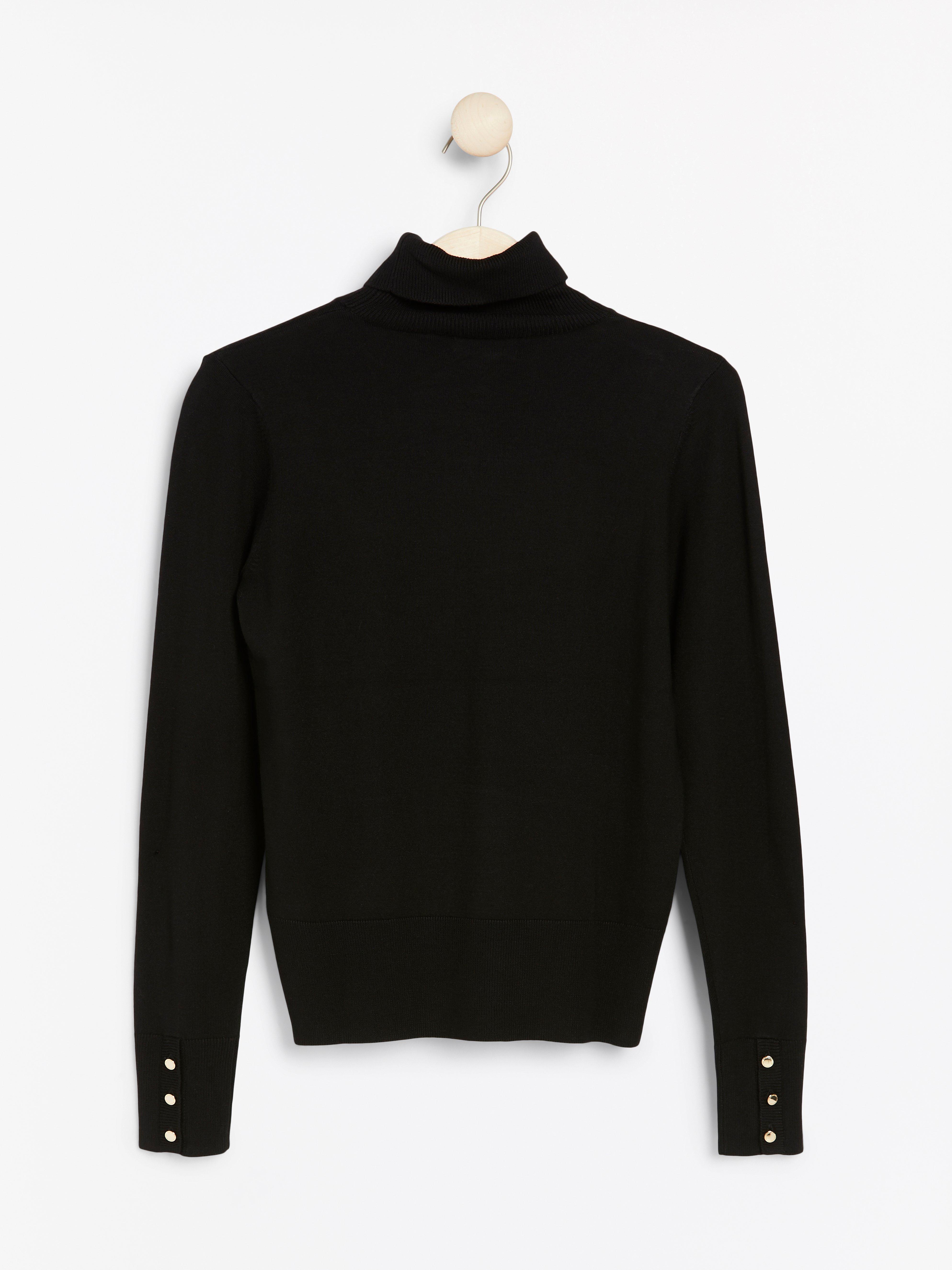 Turtle Neck Sweater - Womens Wear - Black