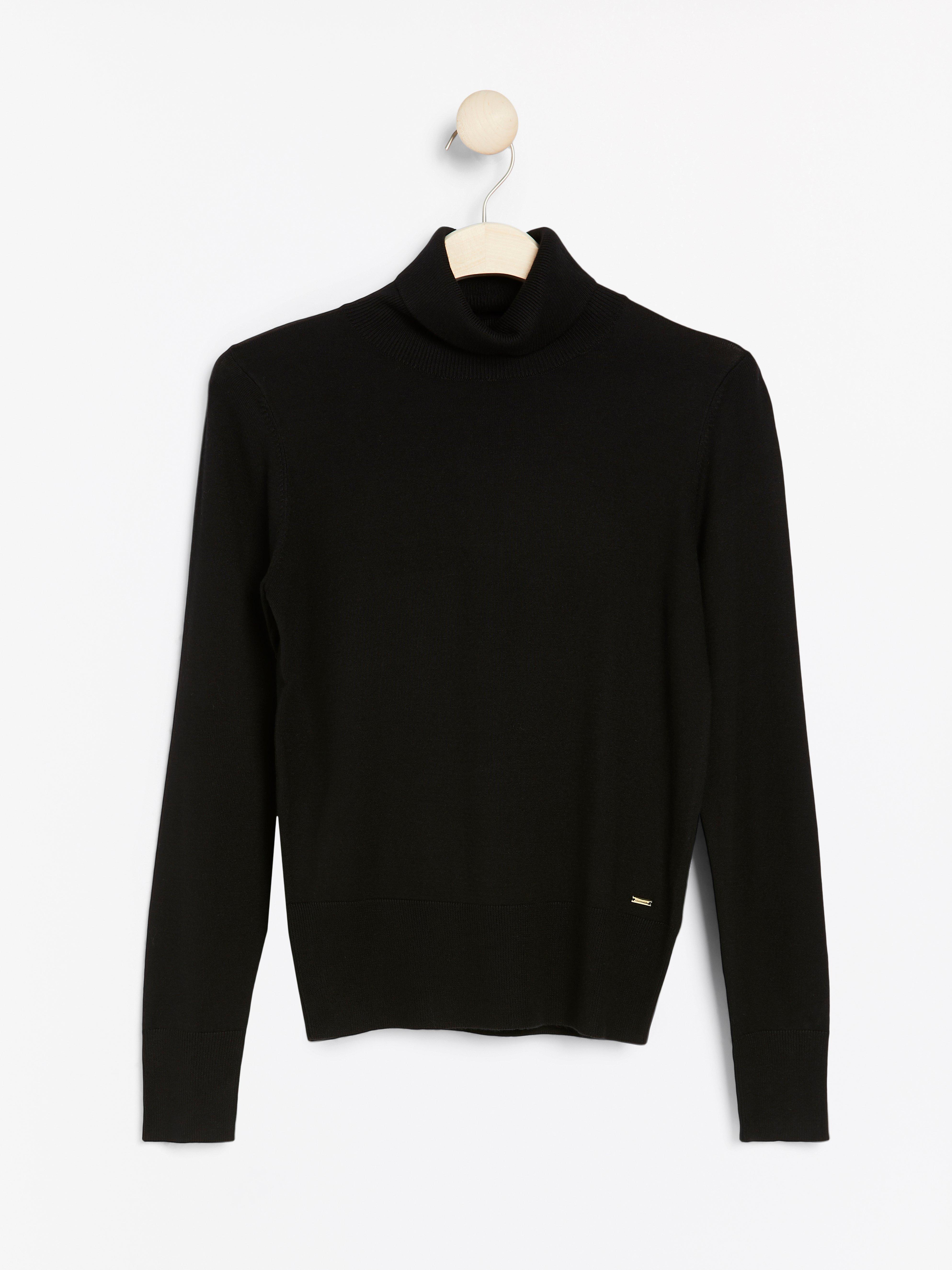 Turtle Neck Sweater - Womens Wear - Black