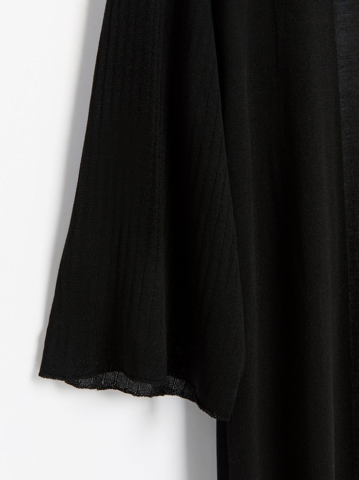 Black long cardigan in lyocell blend Black long cardigan in lyocell blend