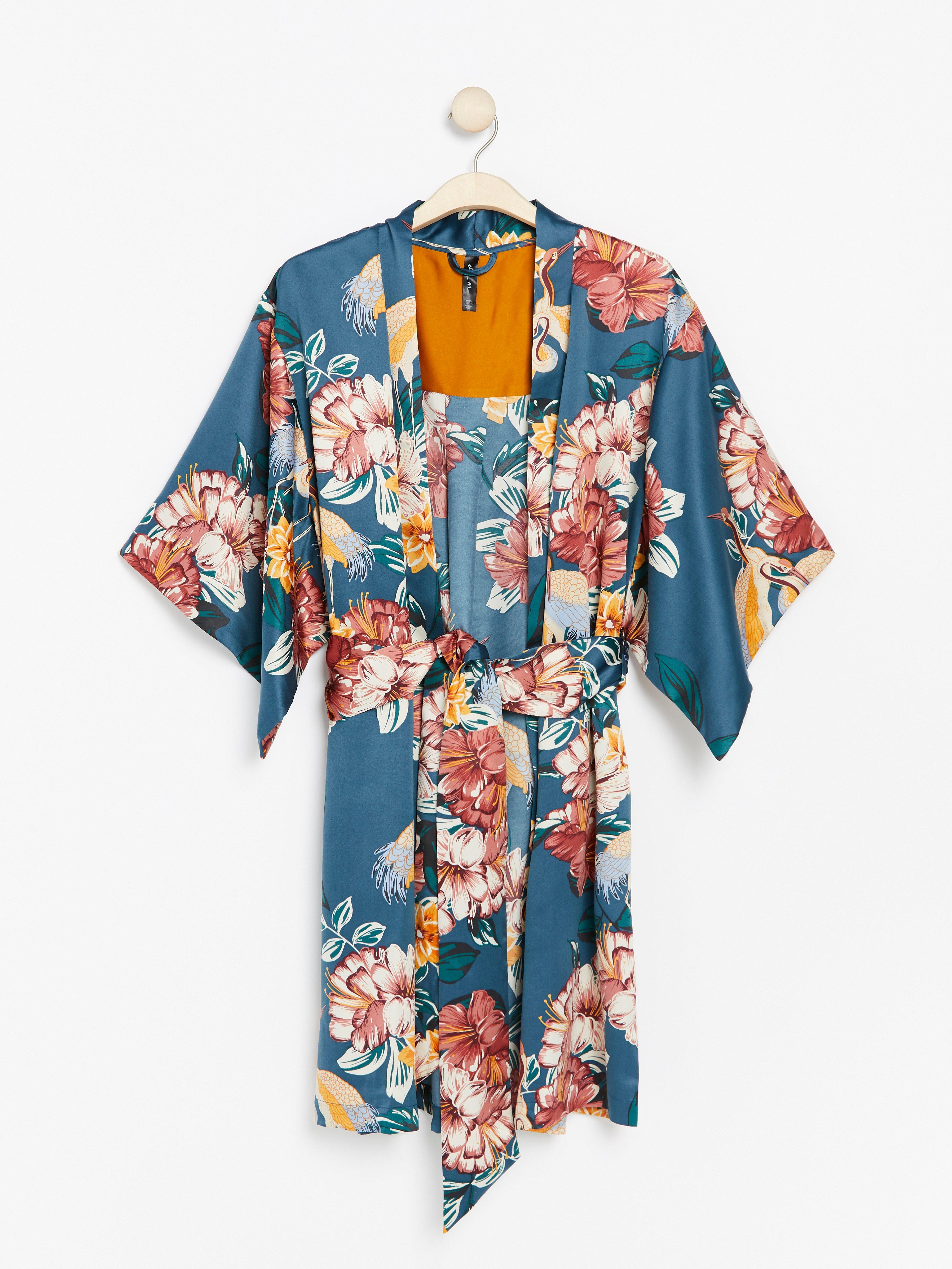 Kimono - Lingerie - Turquoise