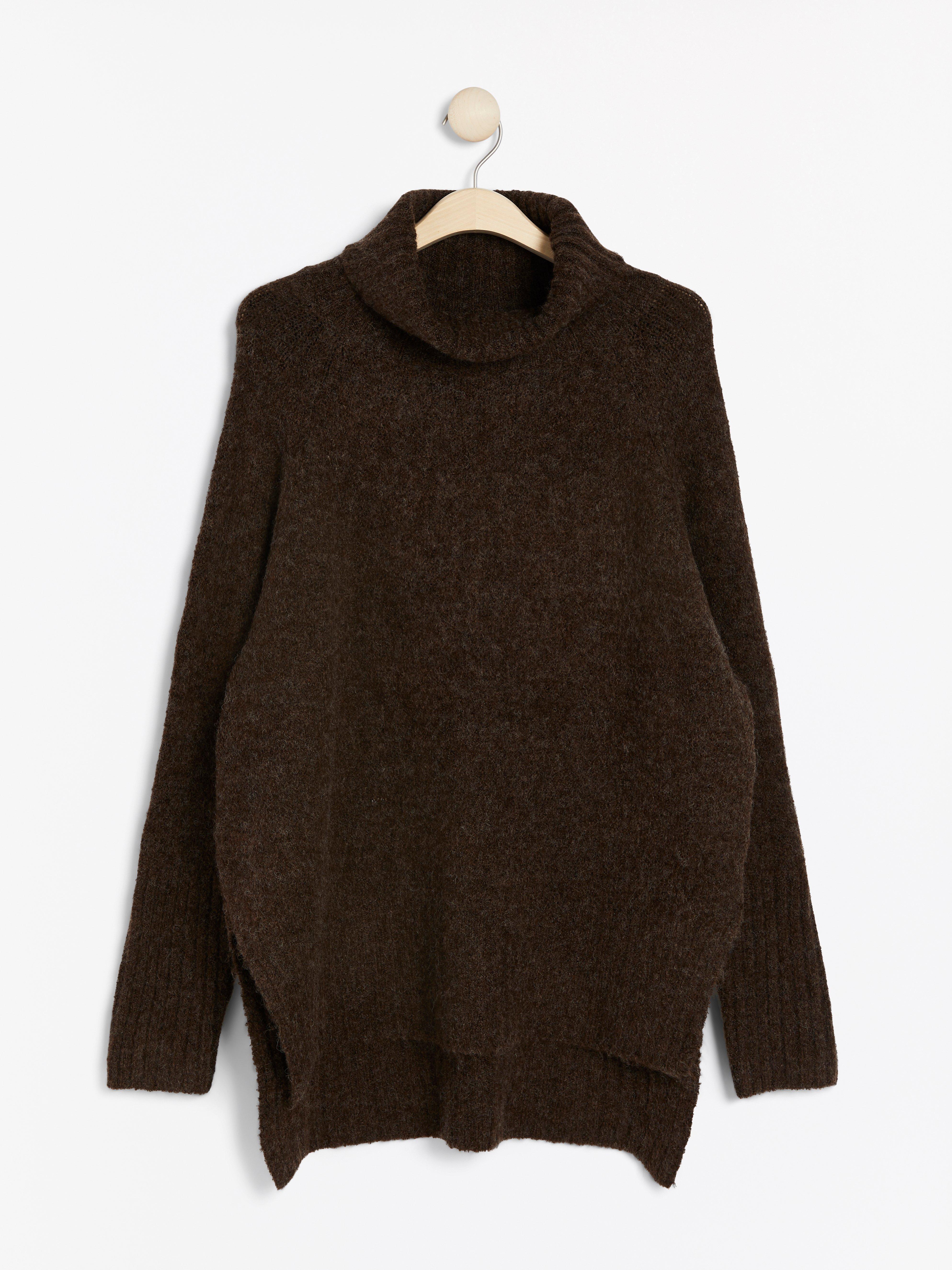 Polotröja - Dam - Brun