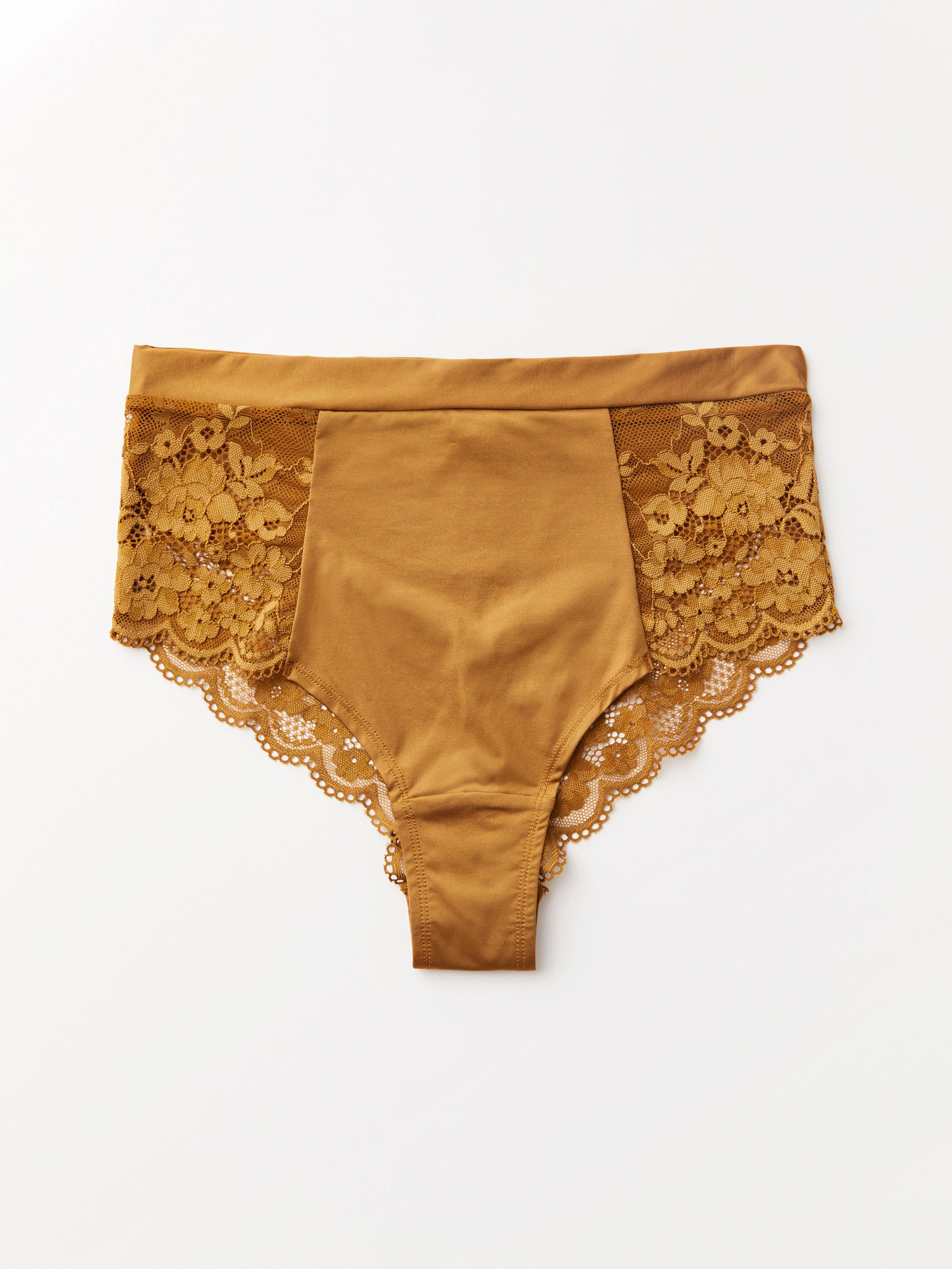 Brazilky s vysokým pasem - Spodní prádlo - Hnědá