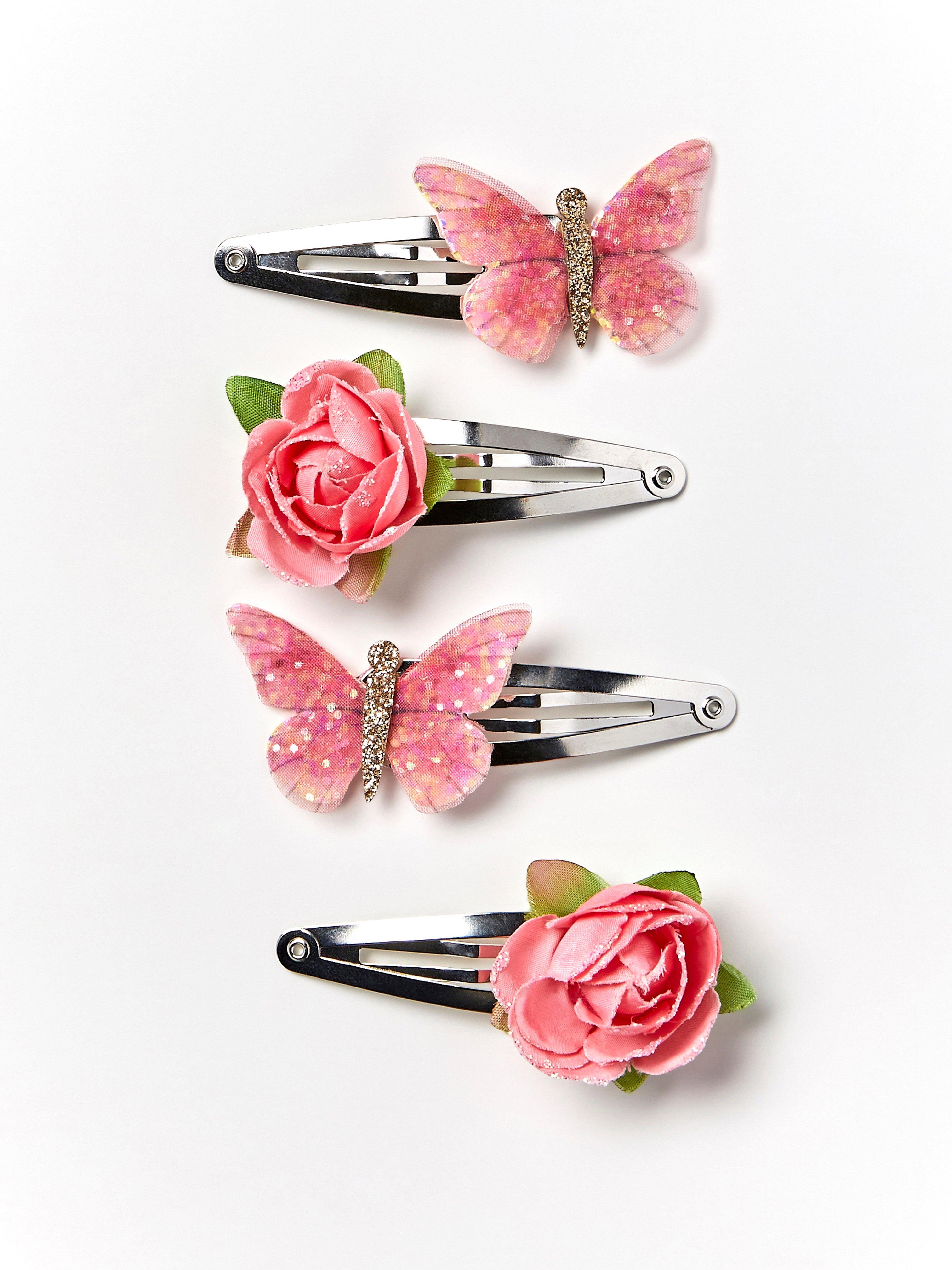 flower hair clips