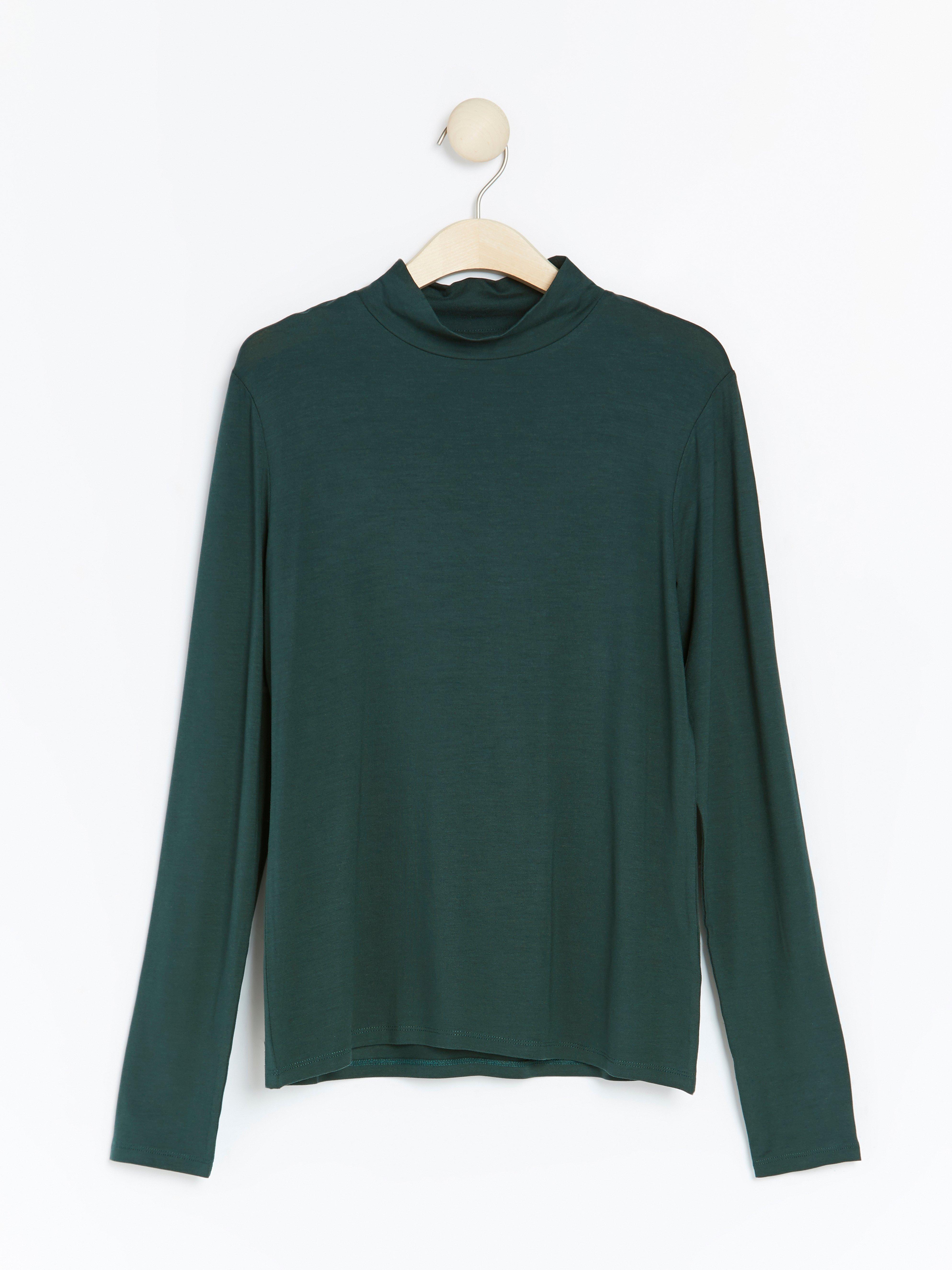 Roller Neck Top - Womens Wear - Green