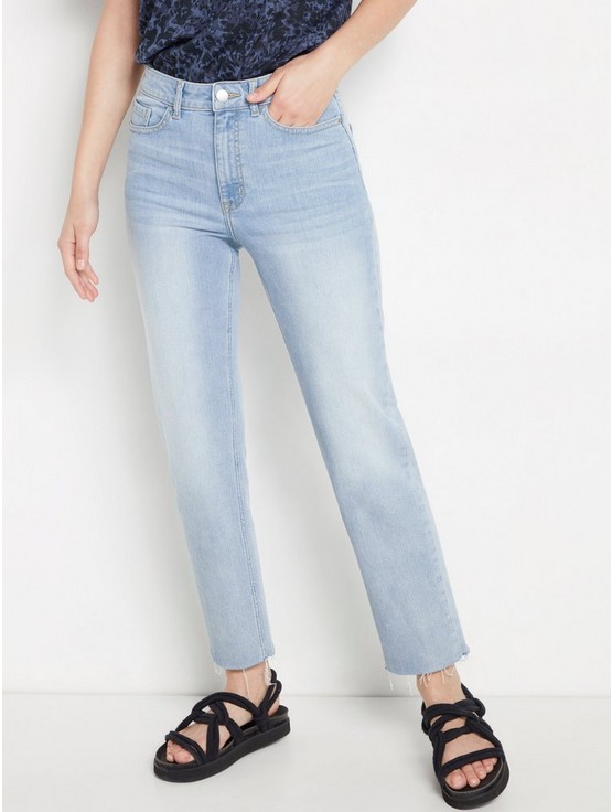NEA Cropped straight jeans with high waist | Lindex.com