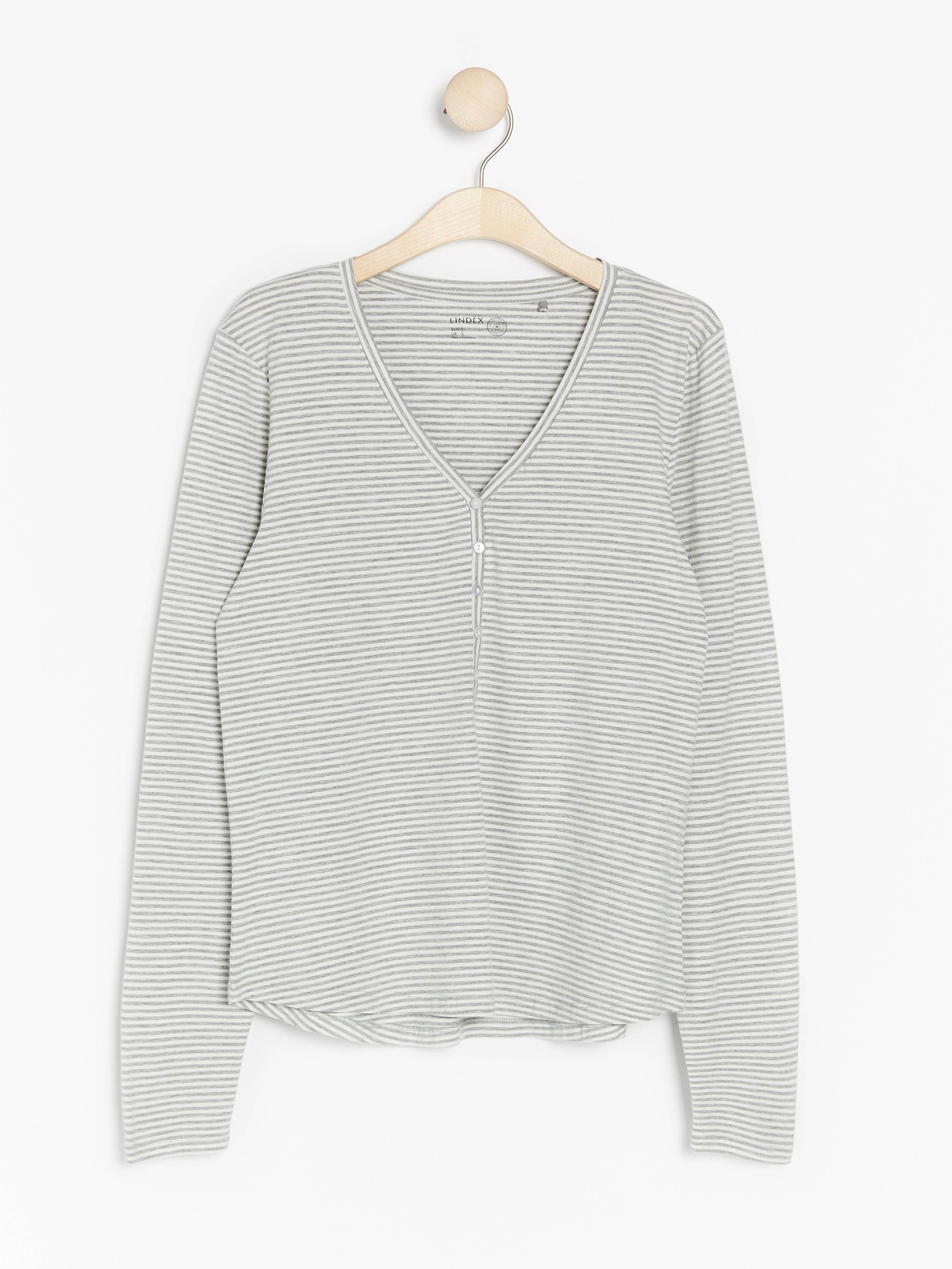 Pyjama Top - Lingerie - Grey