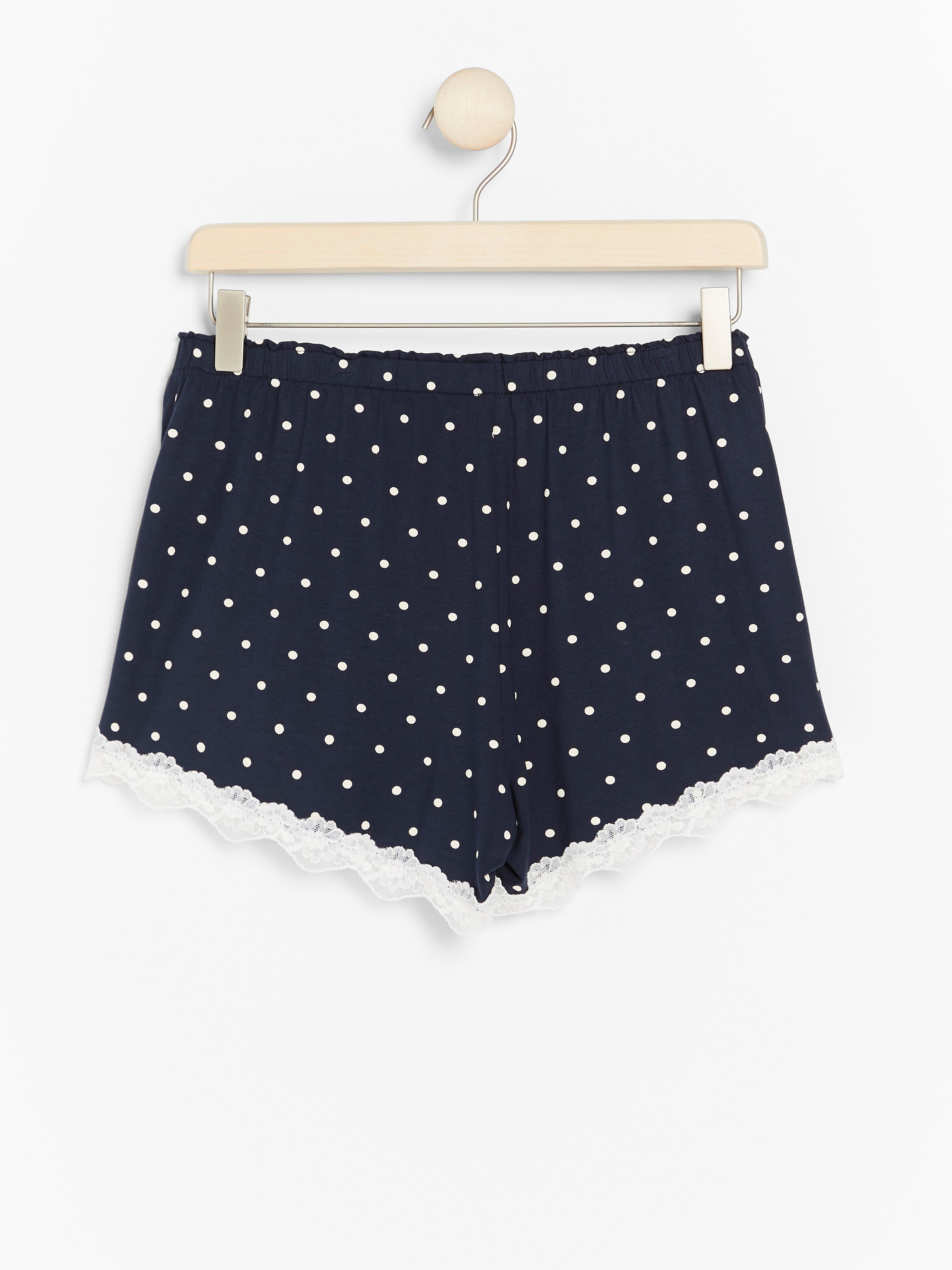 Pyjama Shorts - Lingerie - Blue