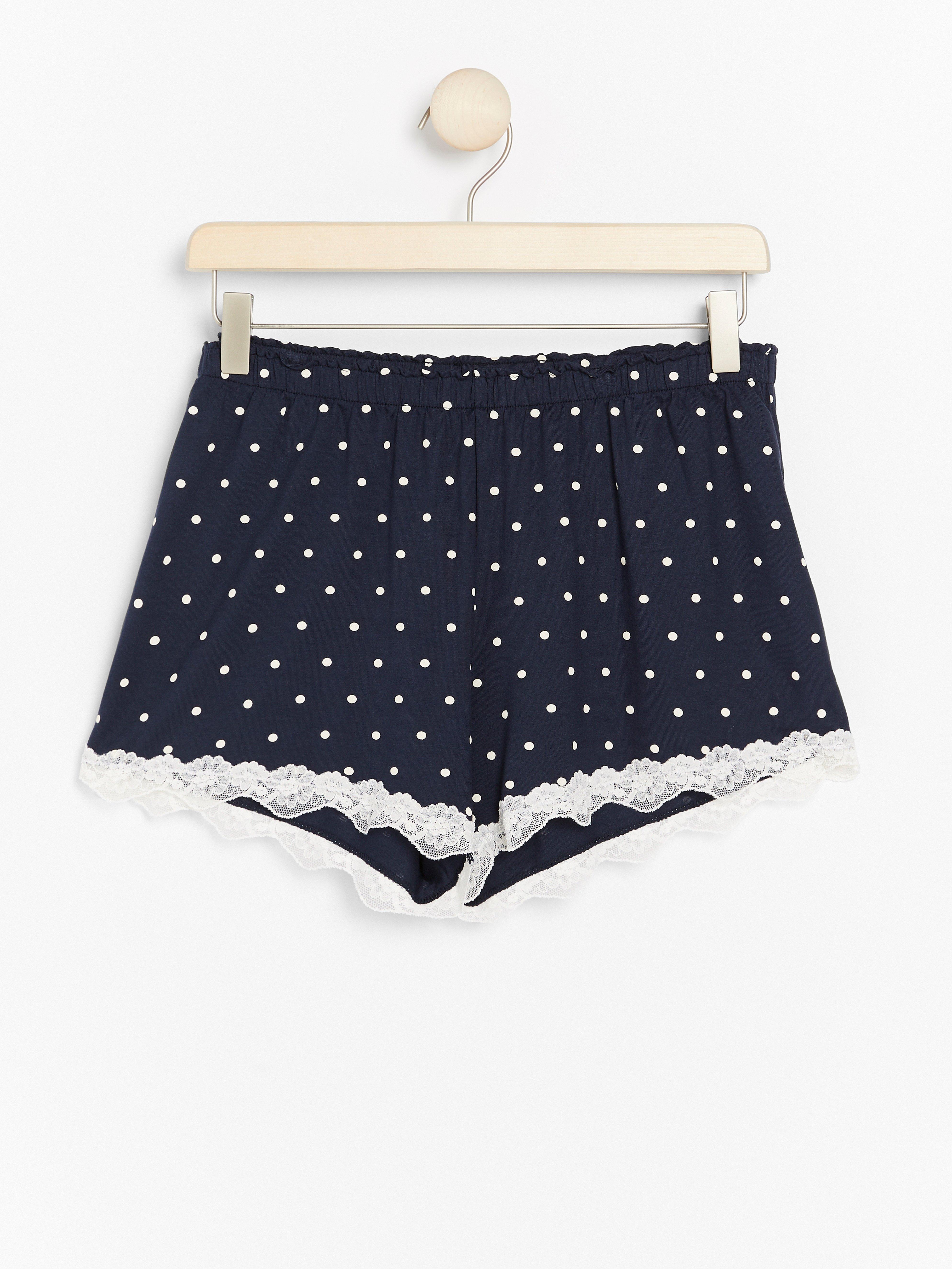 Pyjama Shorts - Lingerie - Blue