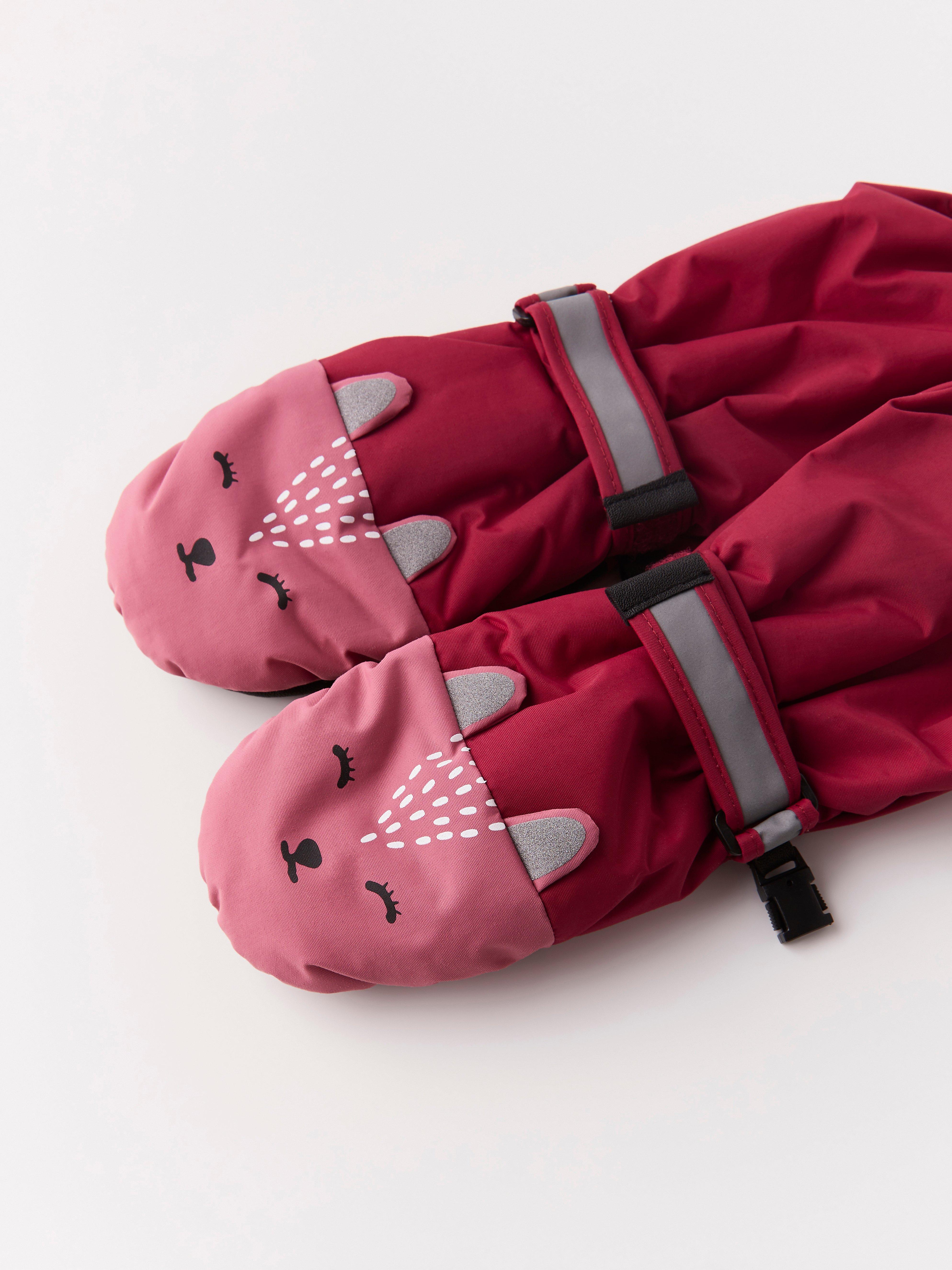 Ski Mittens - Kids Wear - Red