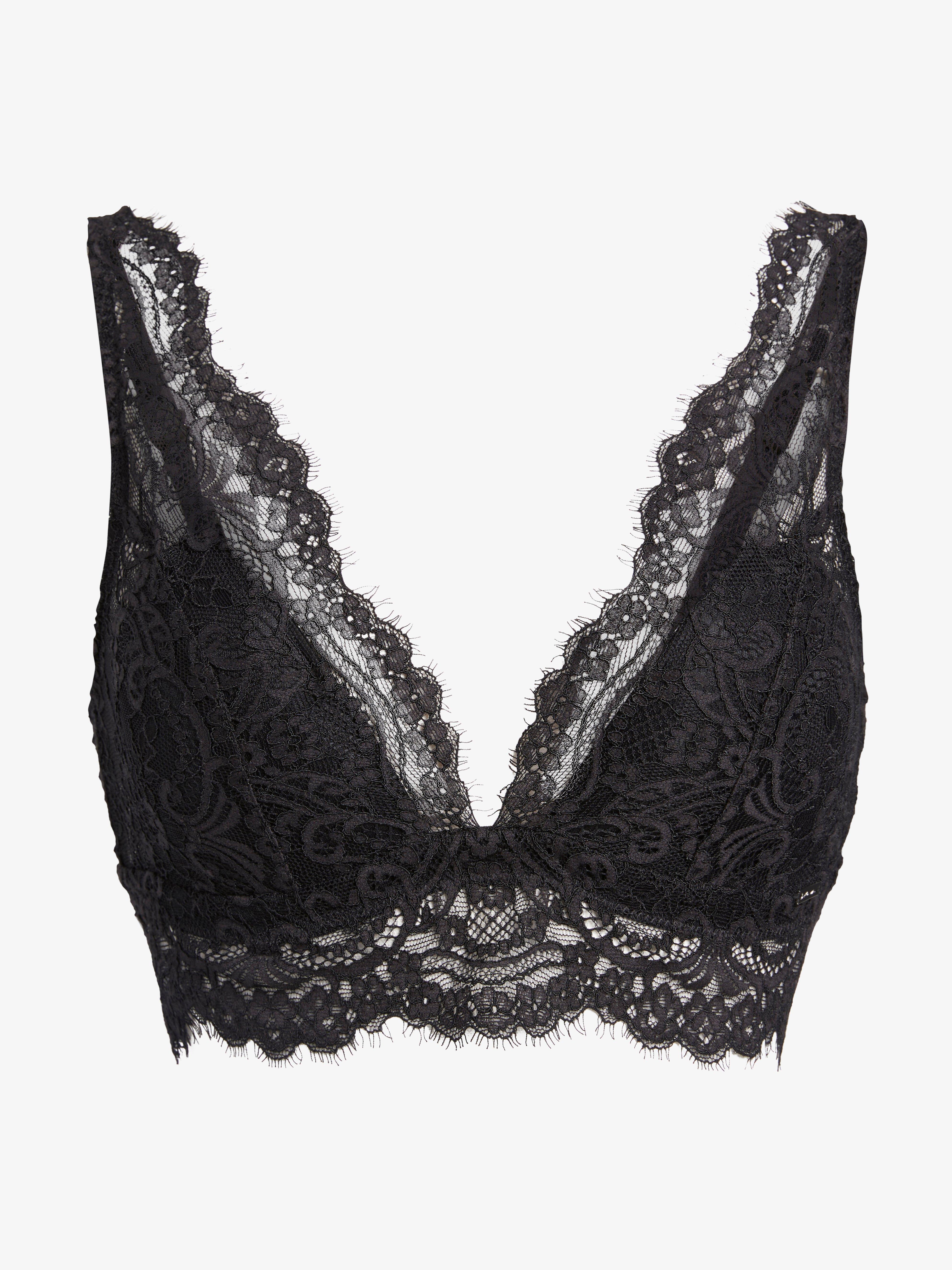 Rintaliivit ilman toppauksia (bralette) - Alusvaatteet - Musta