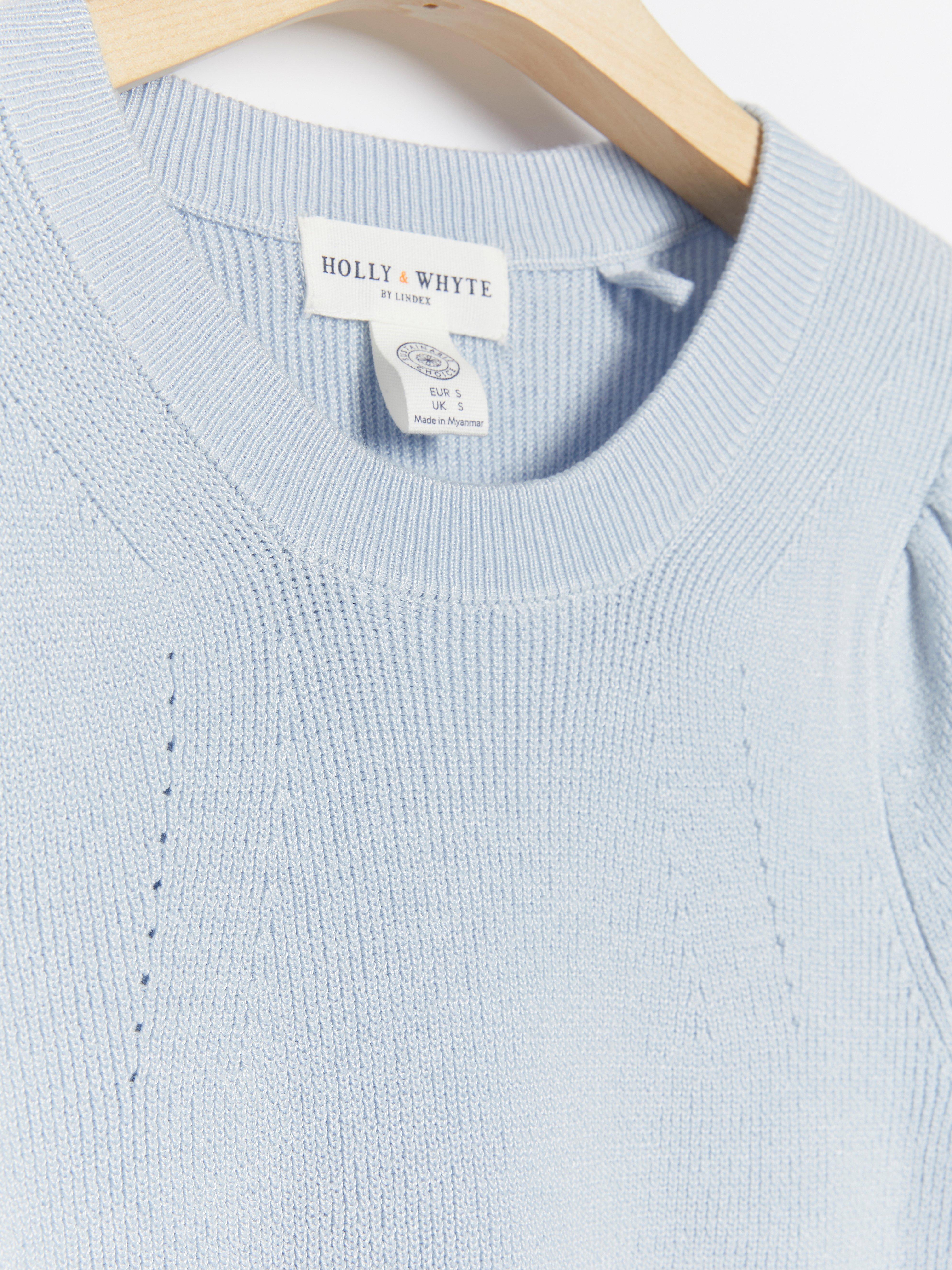 short sleeve knitted jumper
