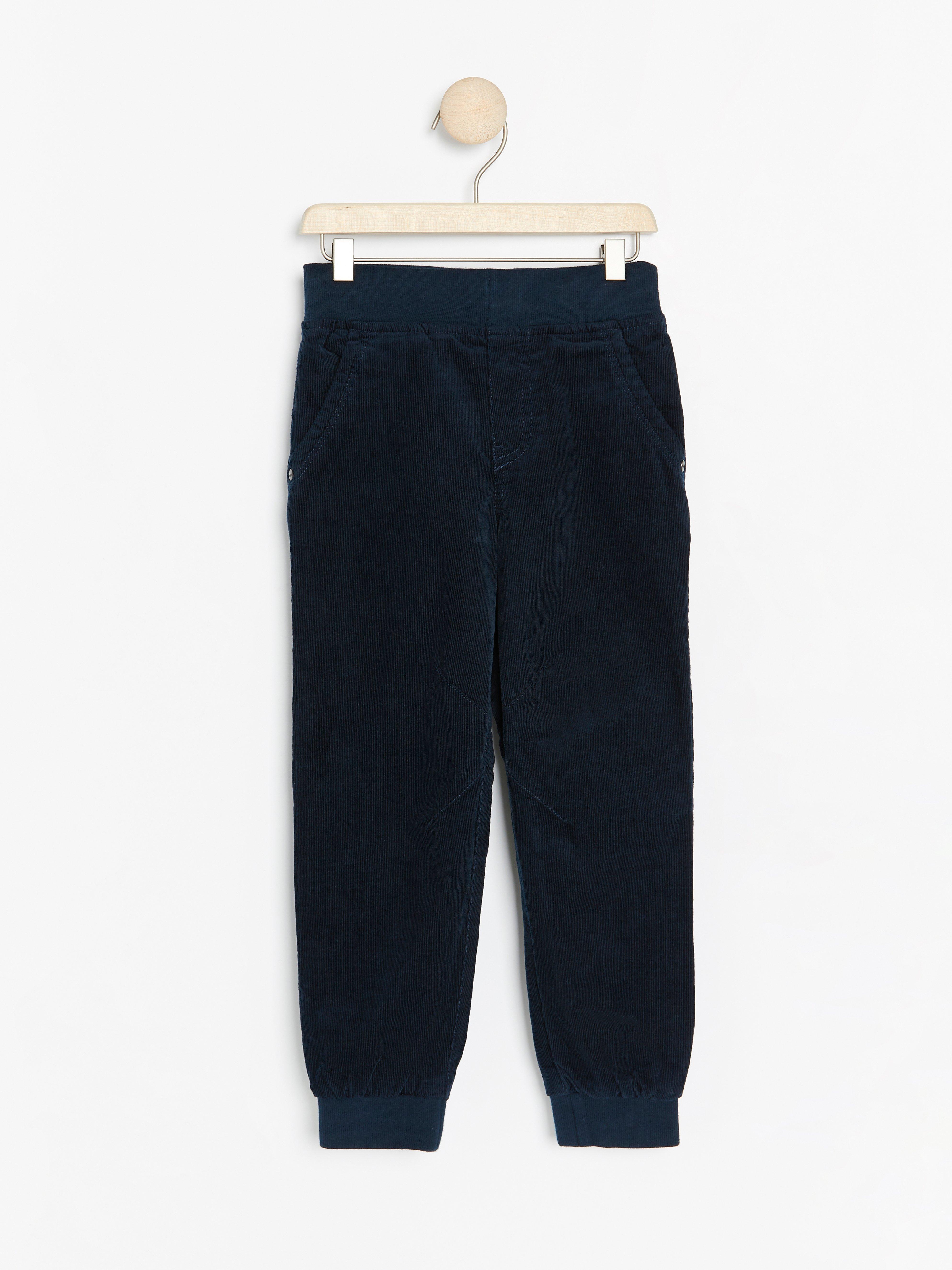loose fit corduroy trousers
