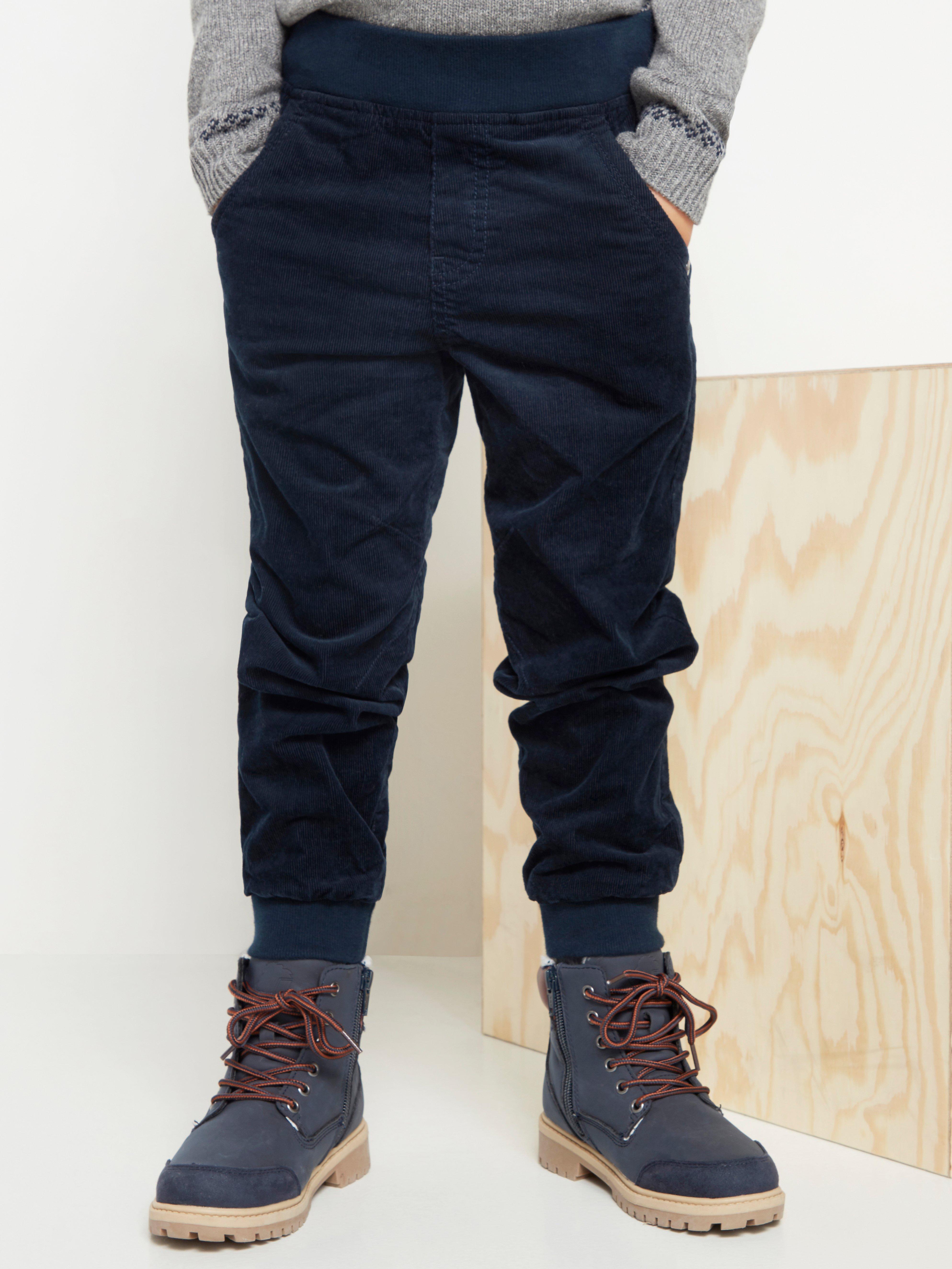 loose fit corduroy trousers