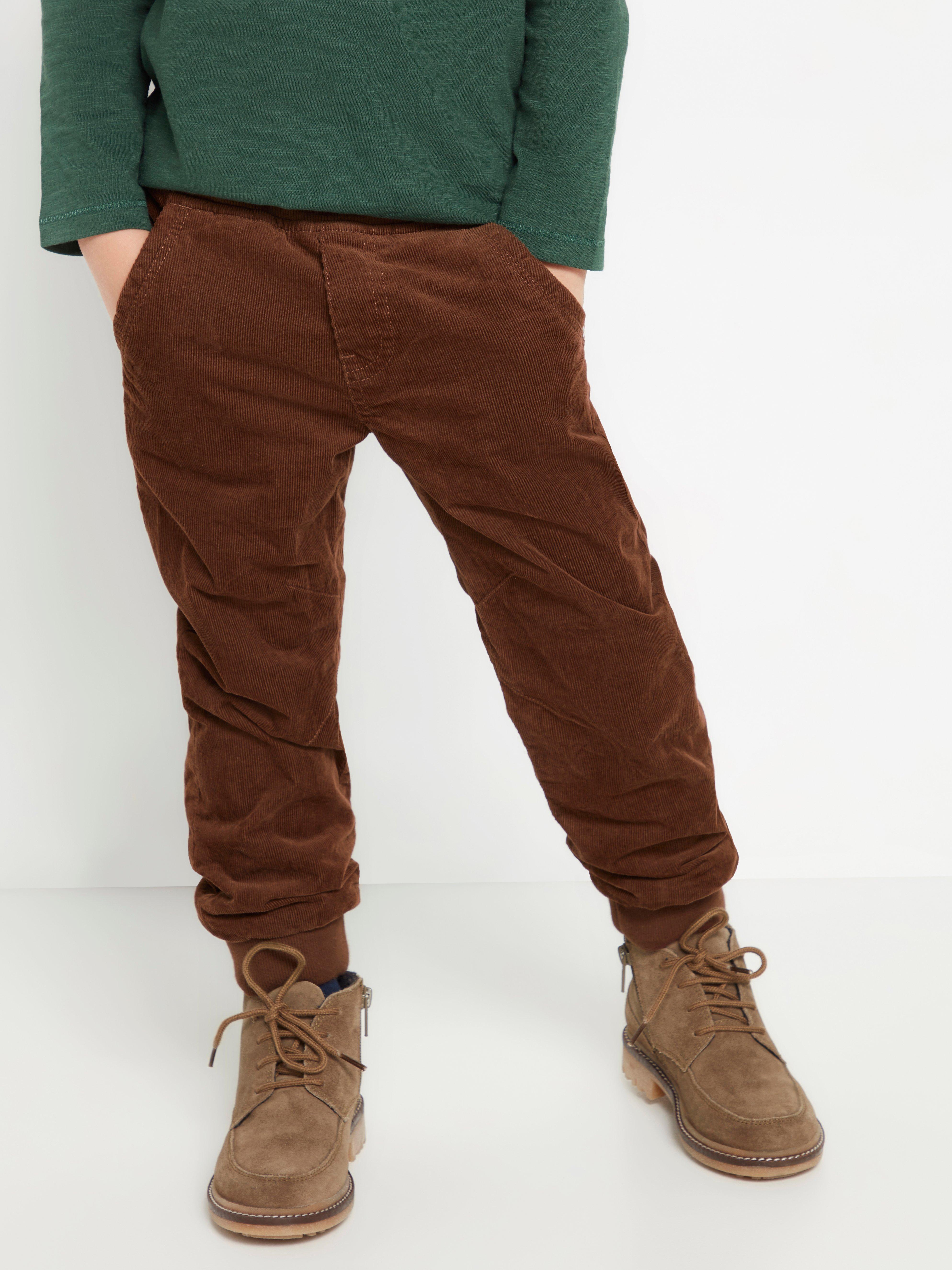 loose fit corduroy trousers