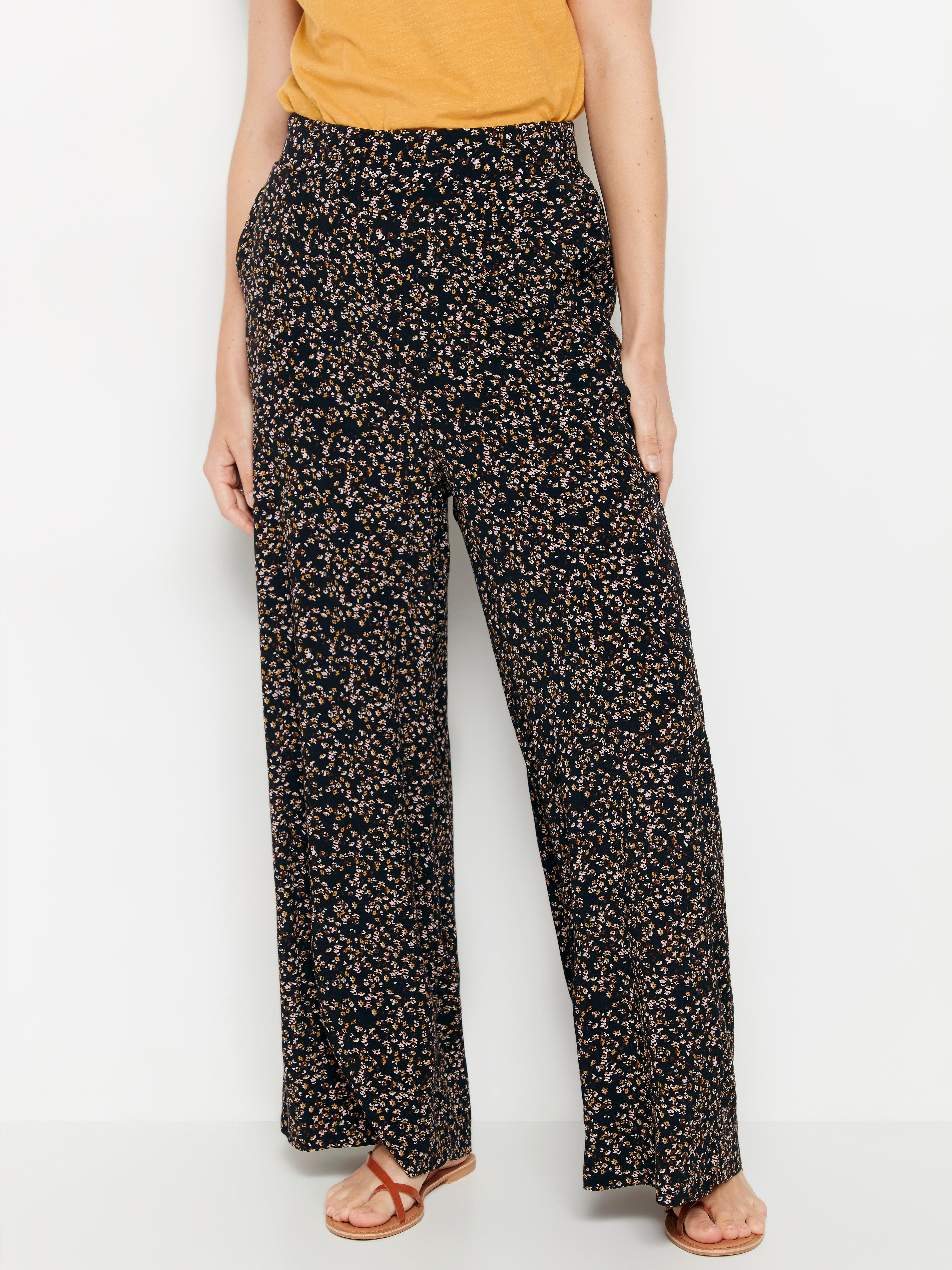 patterned high waisted pants