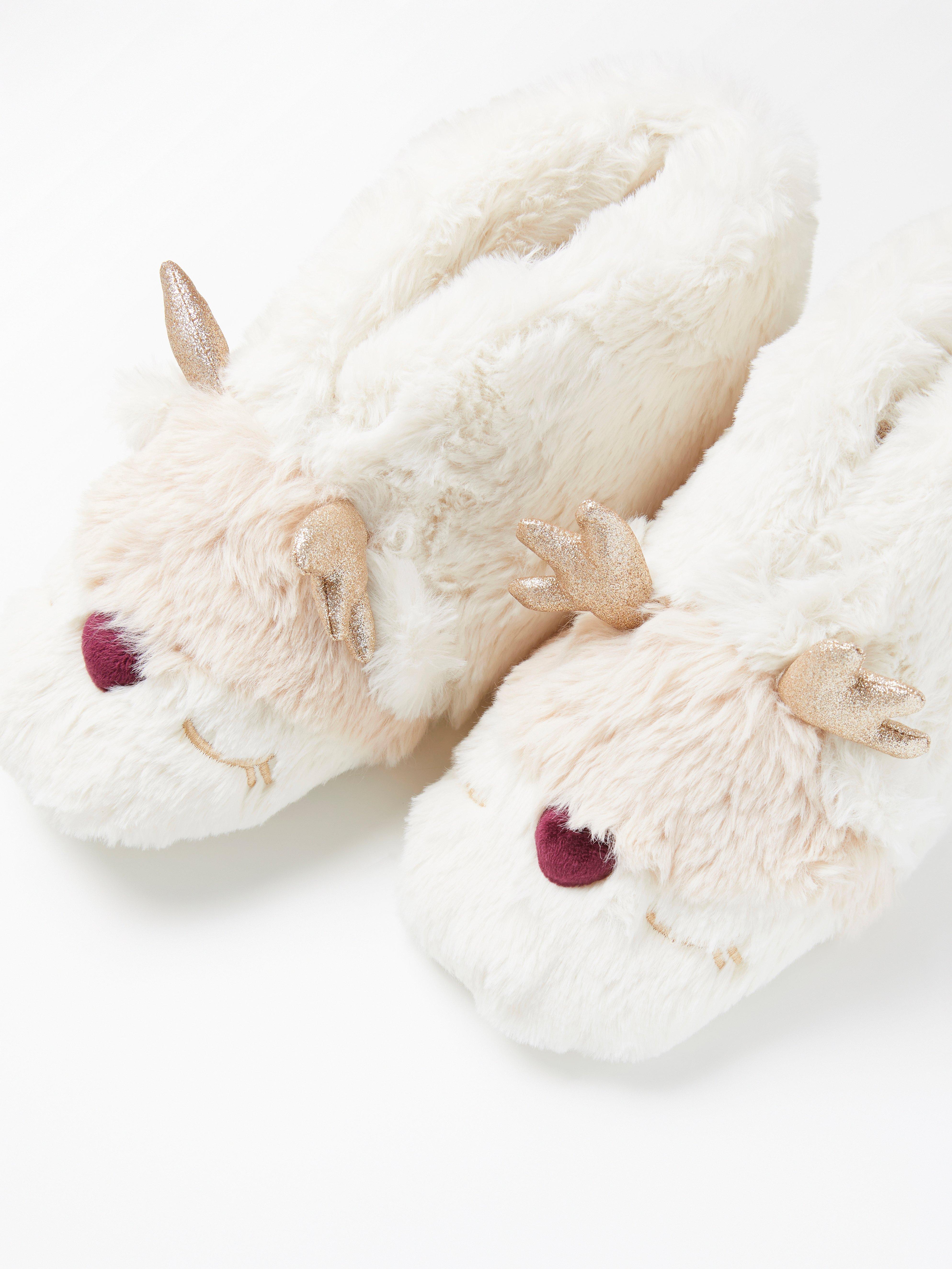 reindeer fur slippers
