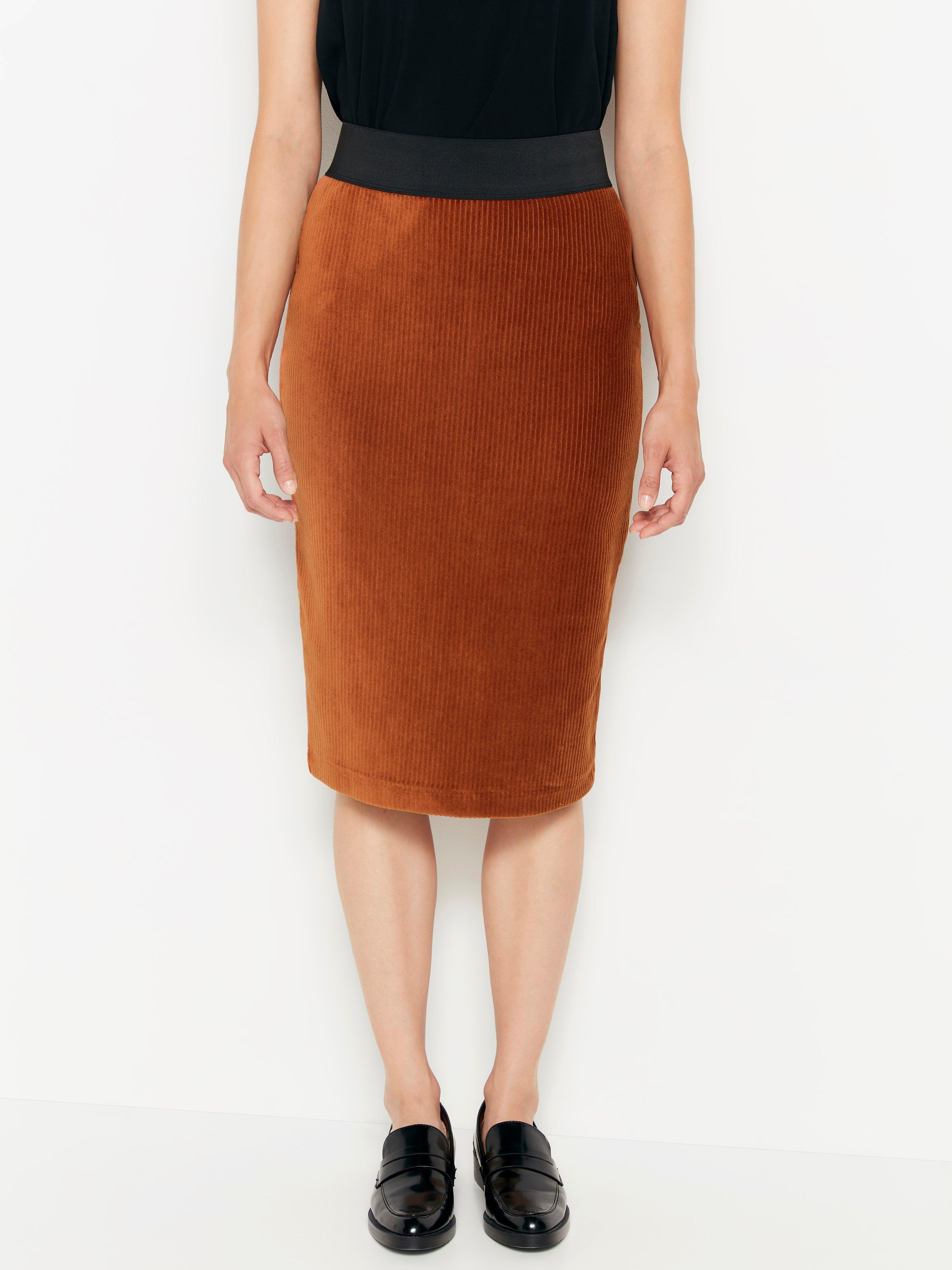 corduroy midi skirt