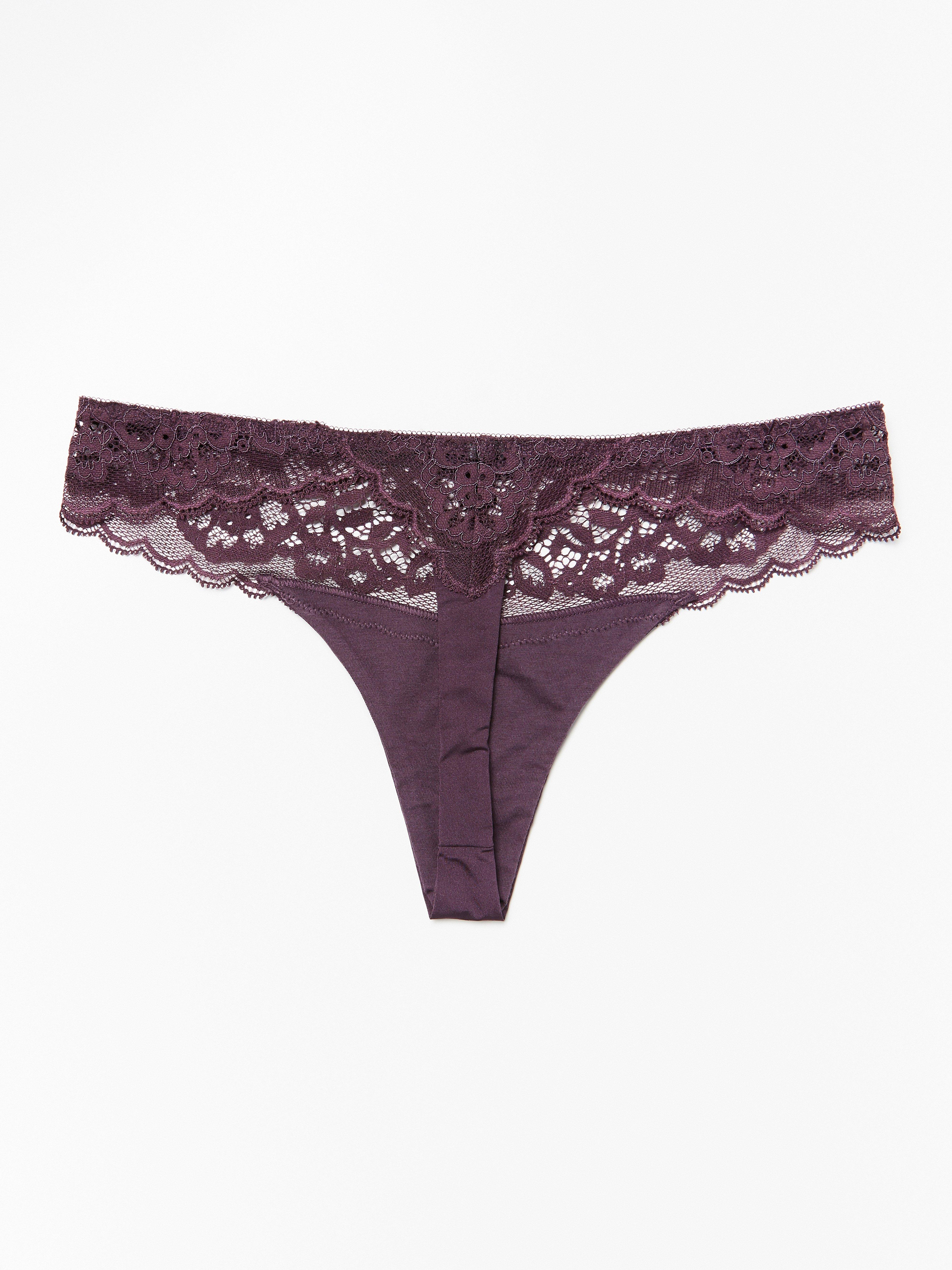 Thong Low - Lingerie - Lilac
