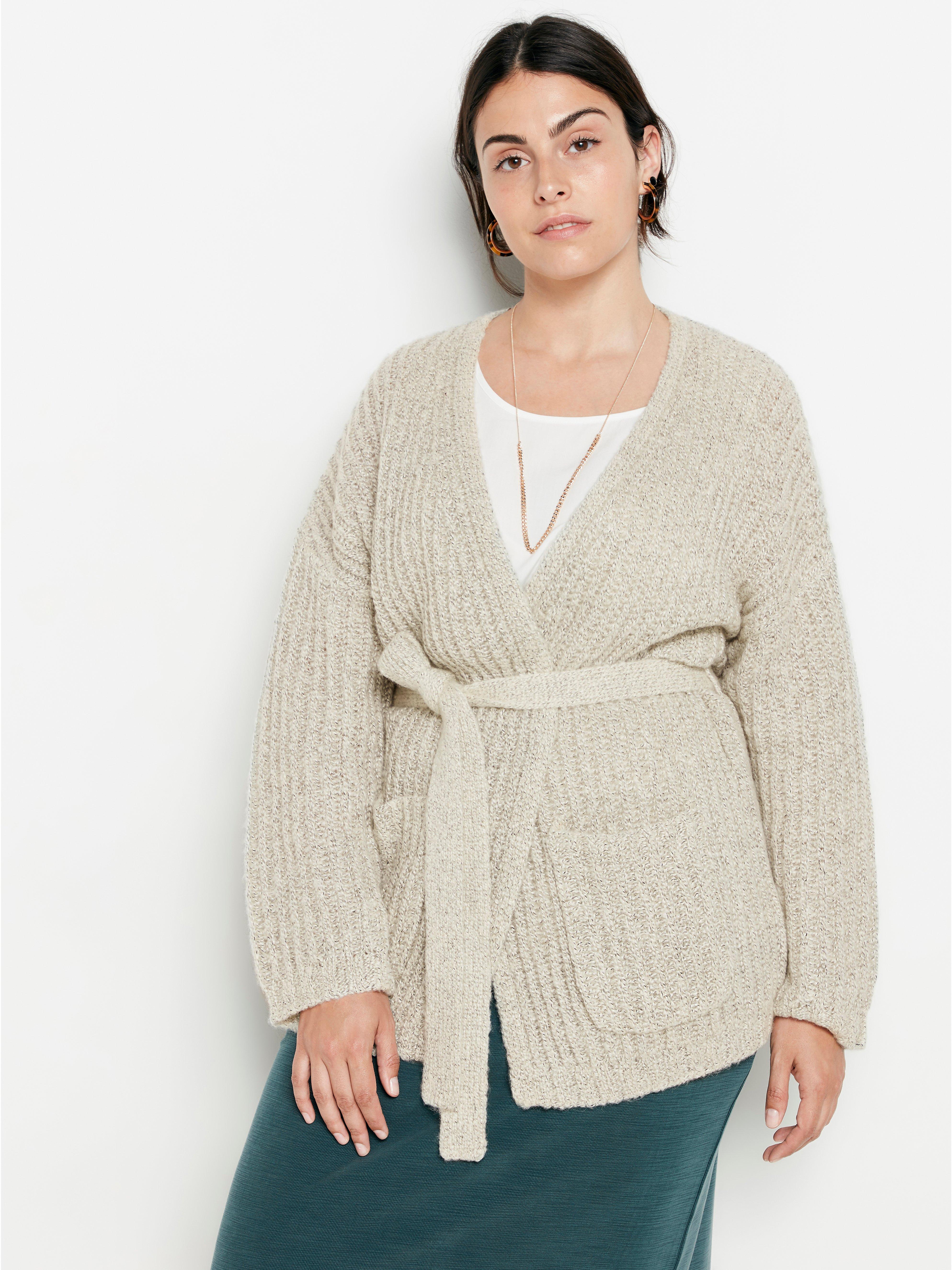 Cardigan with a hot sale tie belt