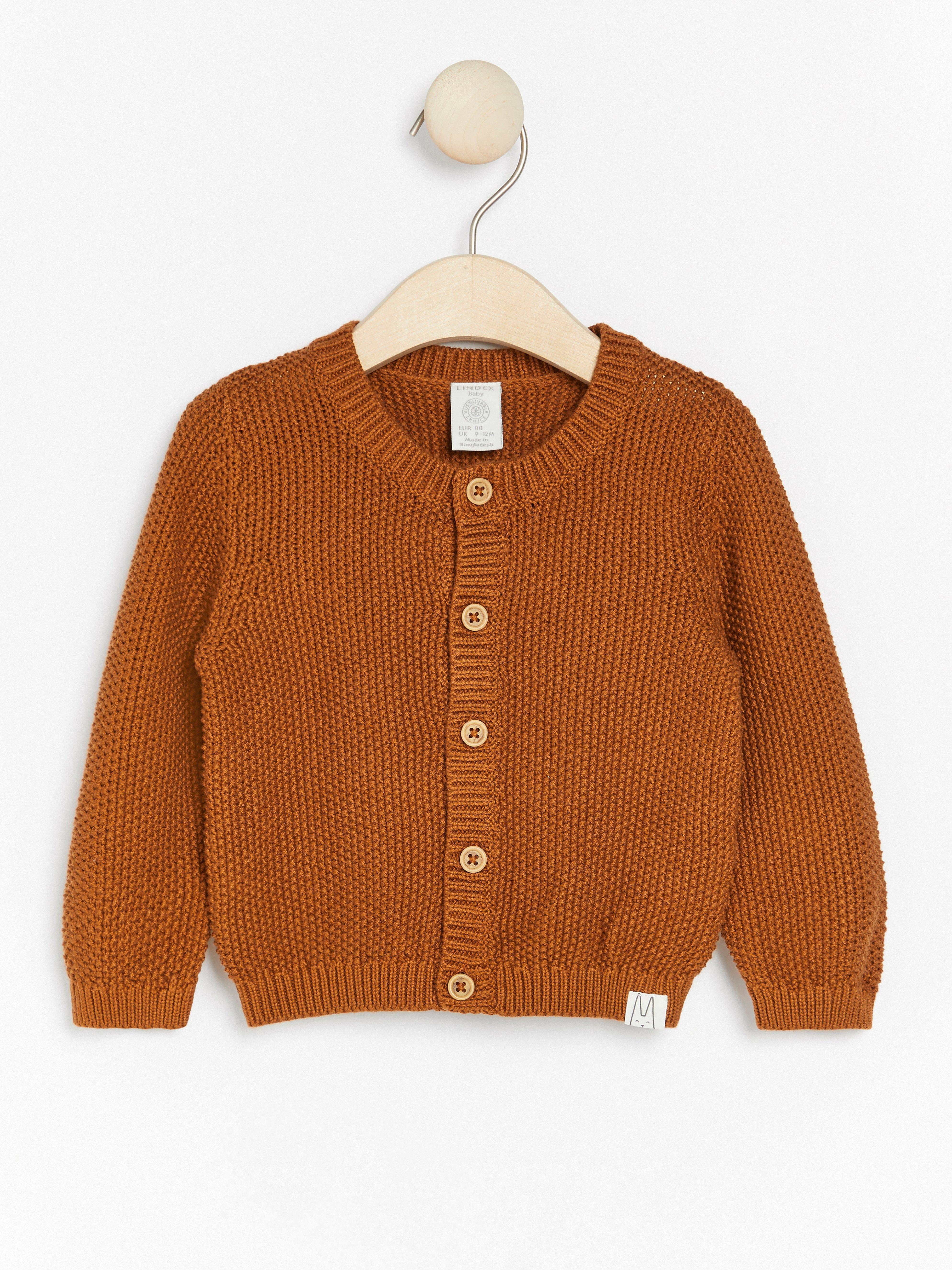 Cardigan - Kids Wear - Brown