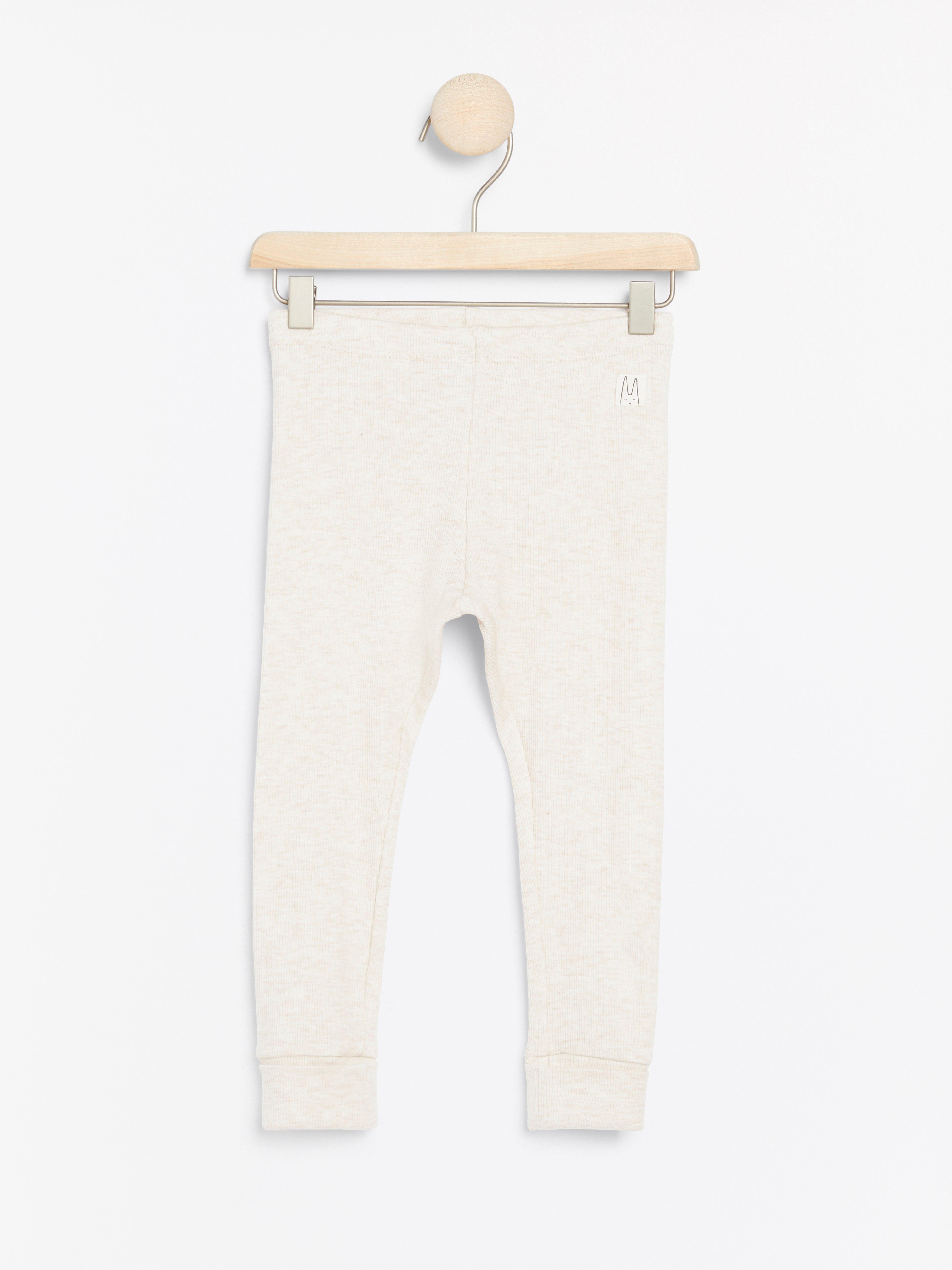 Leggings - Barn - Beige