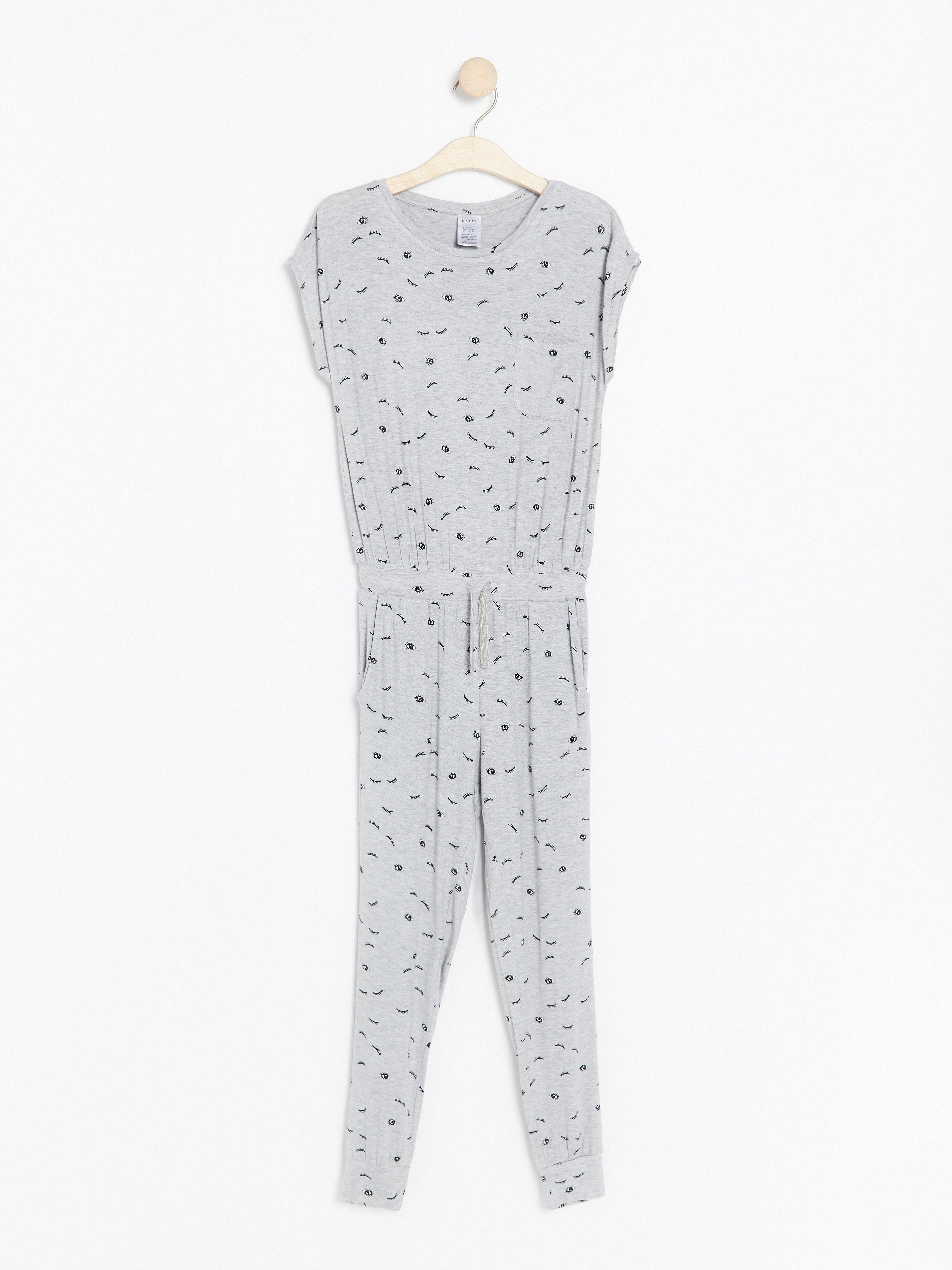 grey all in one jumpsuit