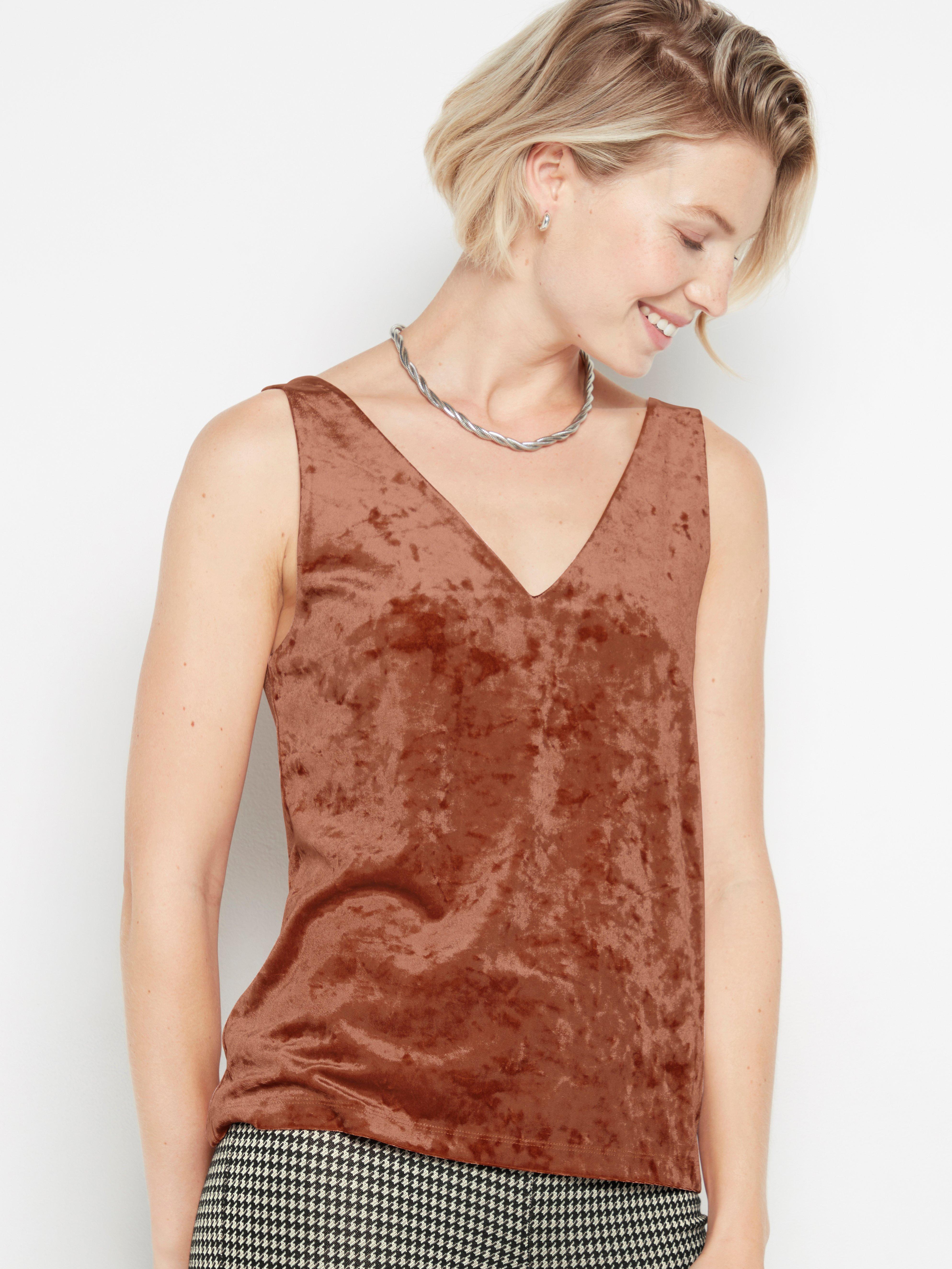 CRUSHED-VELVET TANK