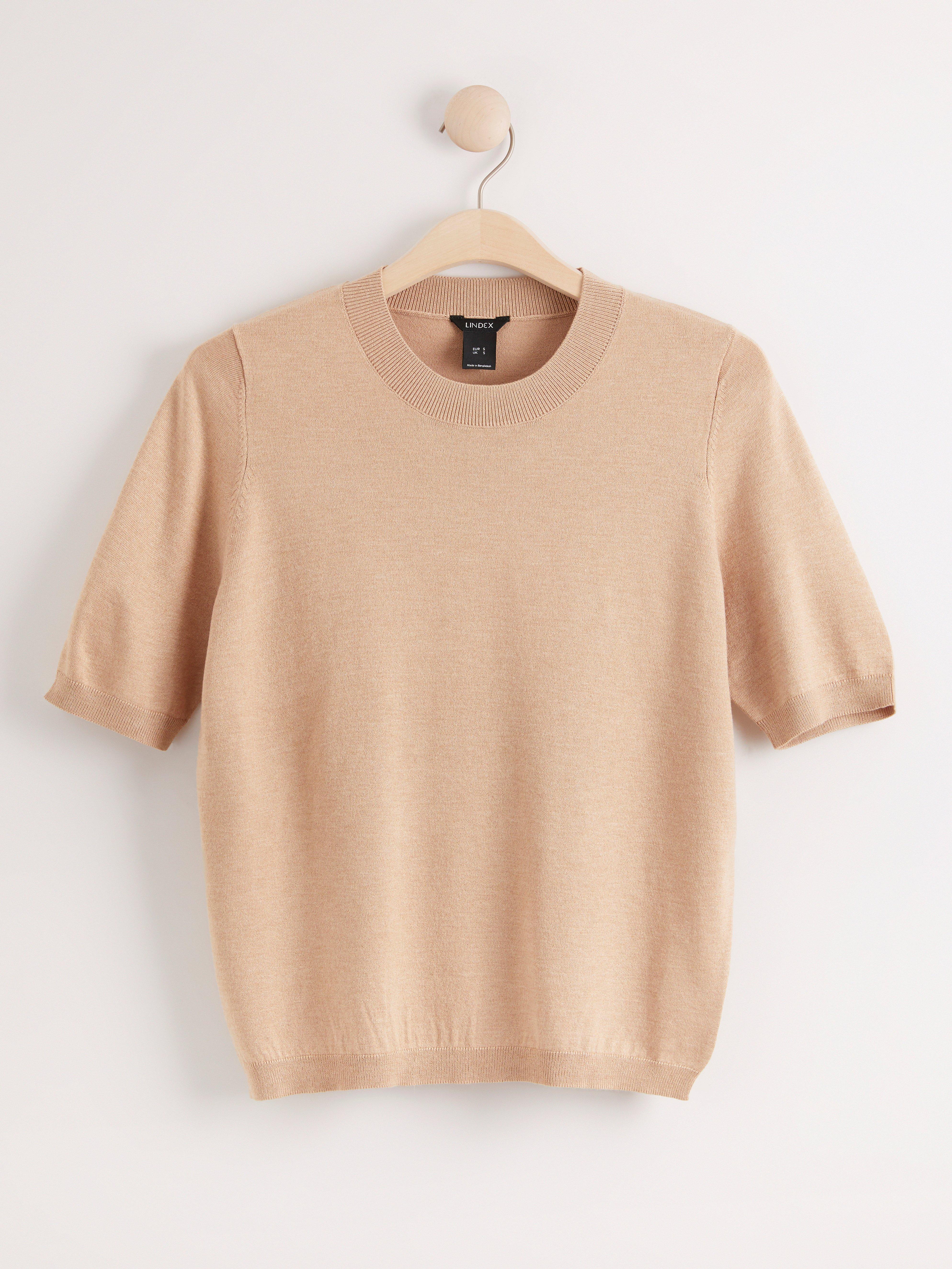 short sleeve knitted jumper