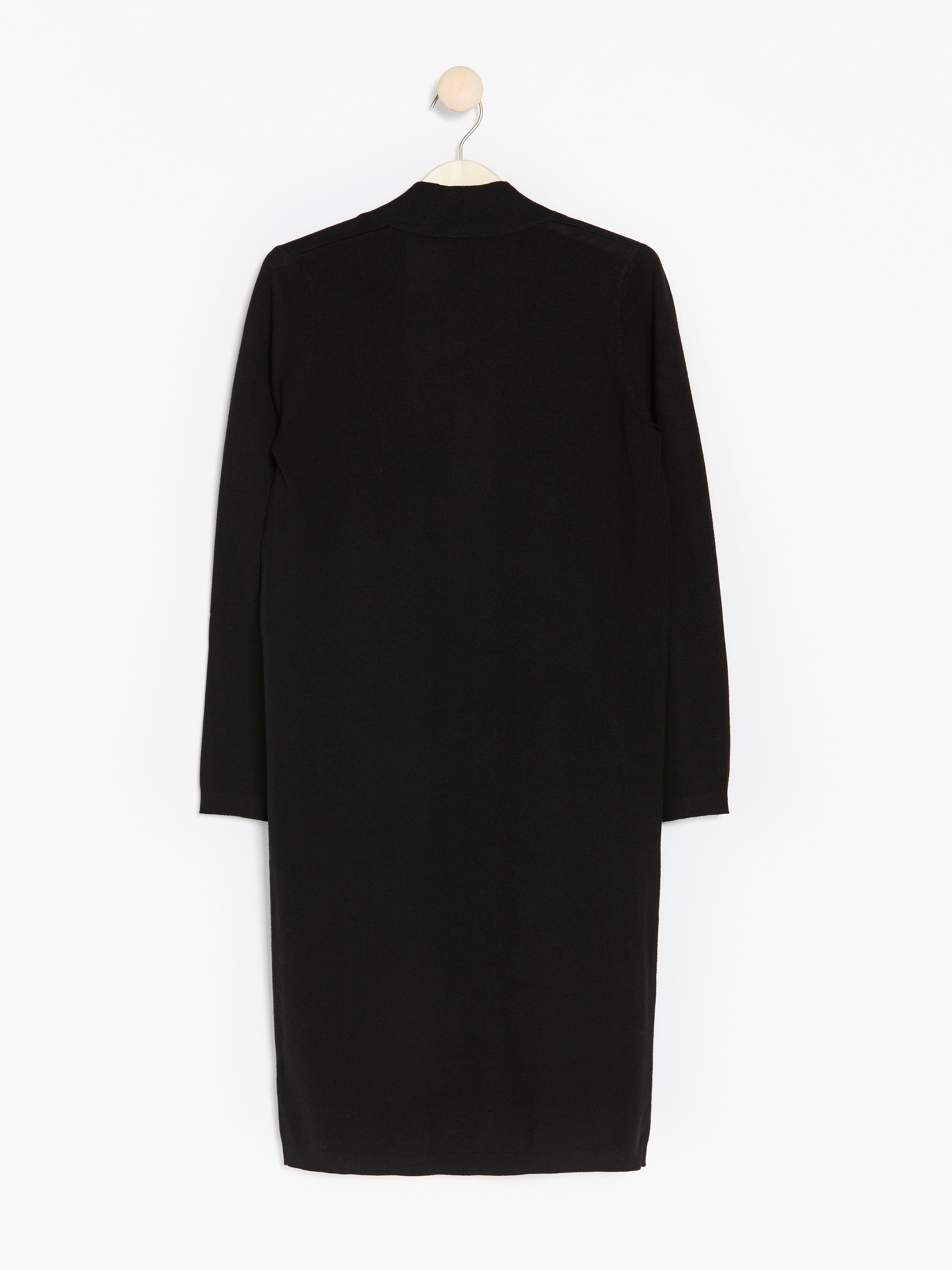 Maxi cardigan - Dam - Svart
