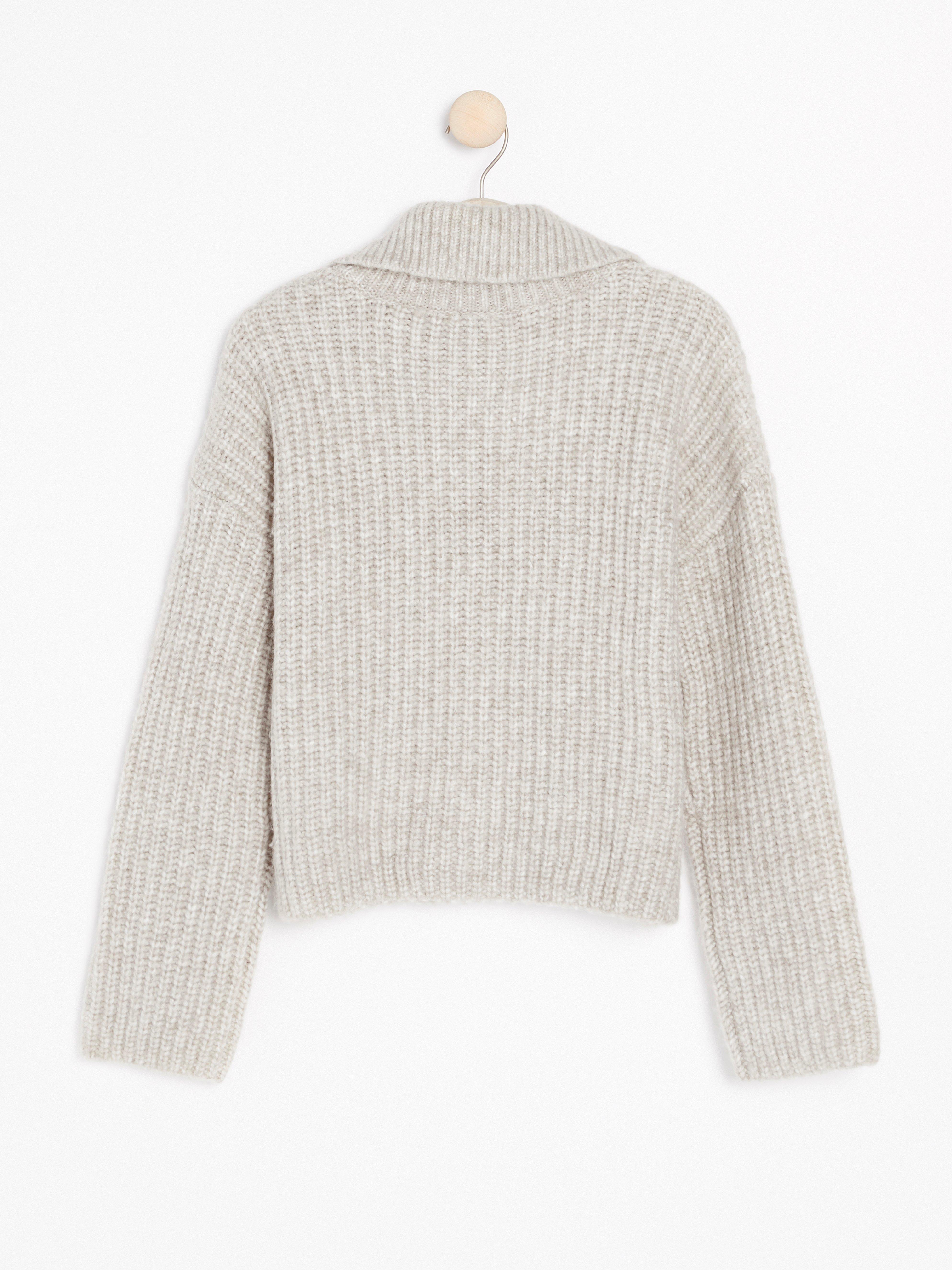 Turtle Neck Sweater - Womens Wear - Beige