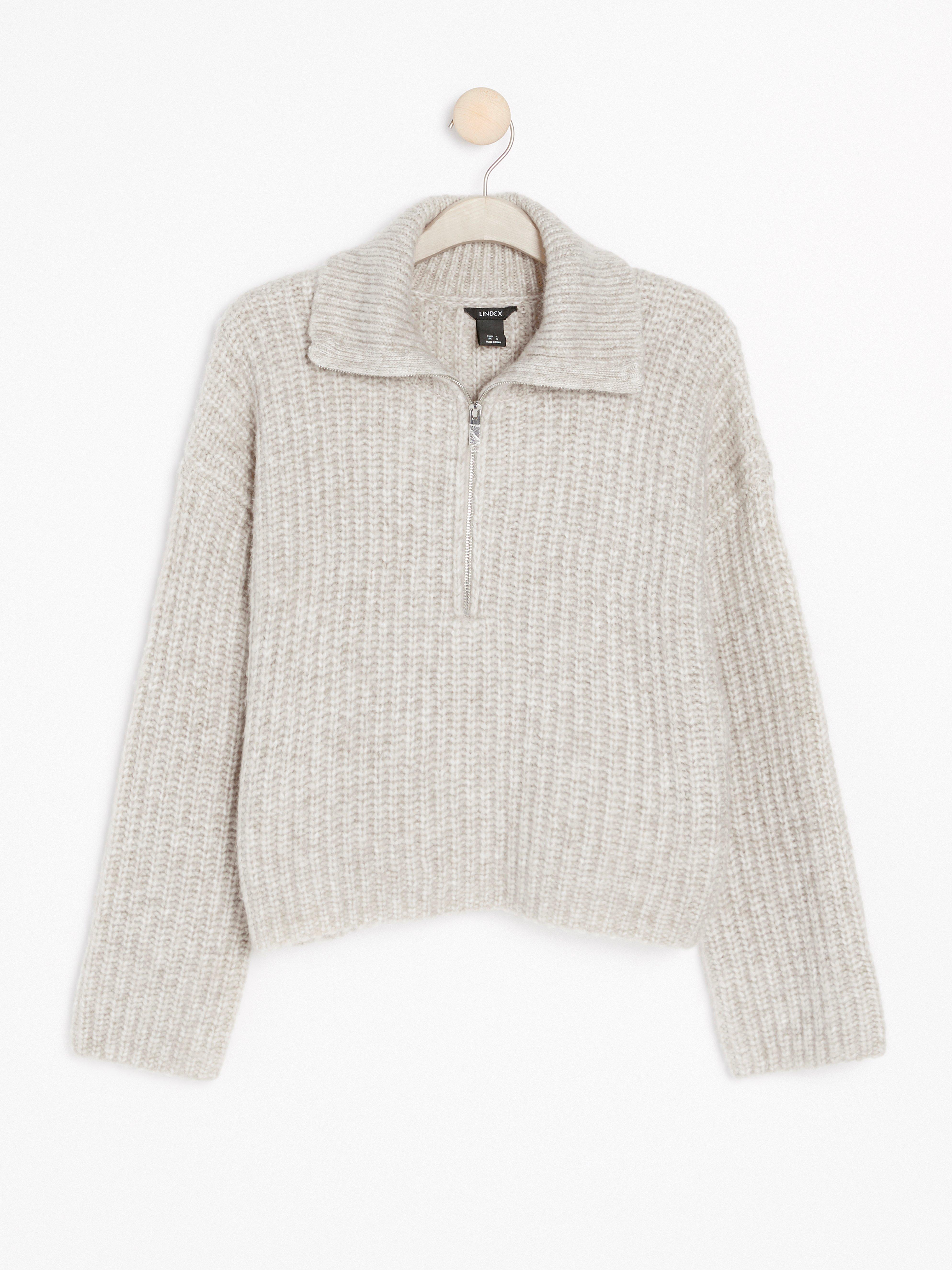 Turtle Neck Sweater - Womens Wear - Beige