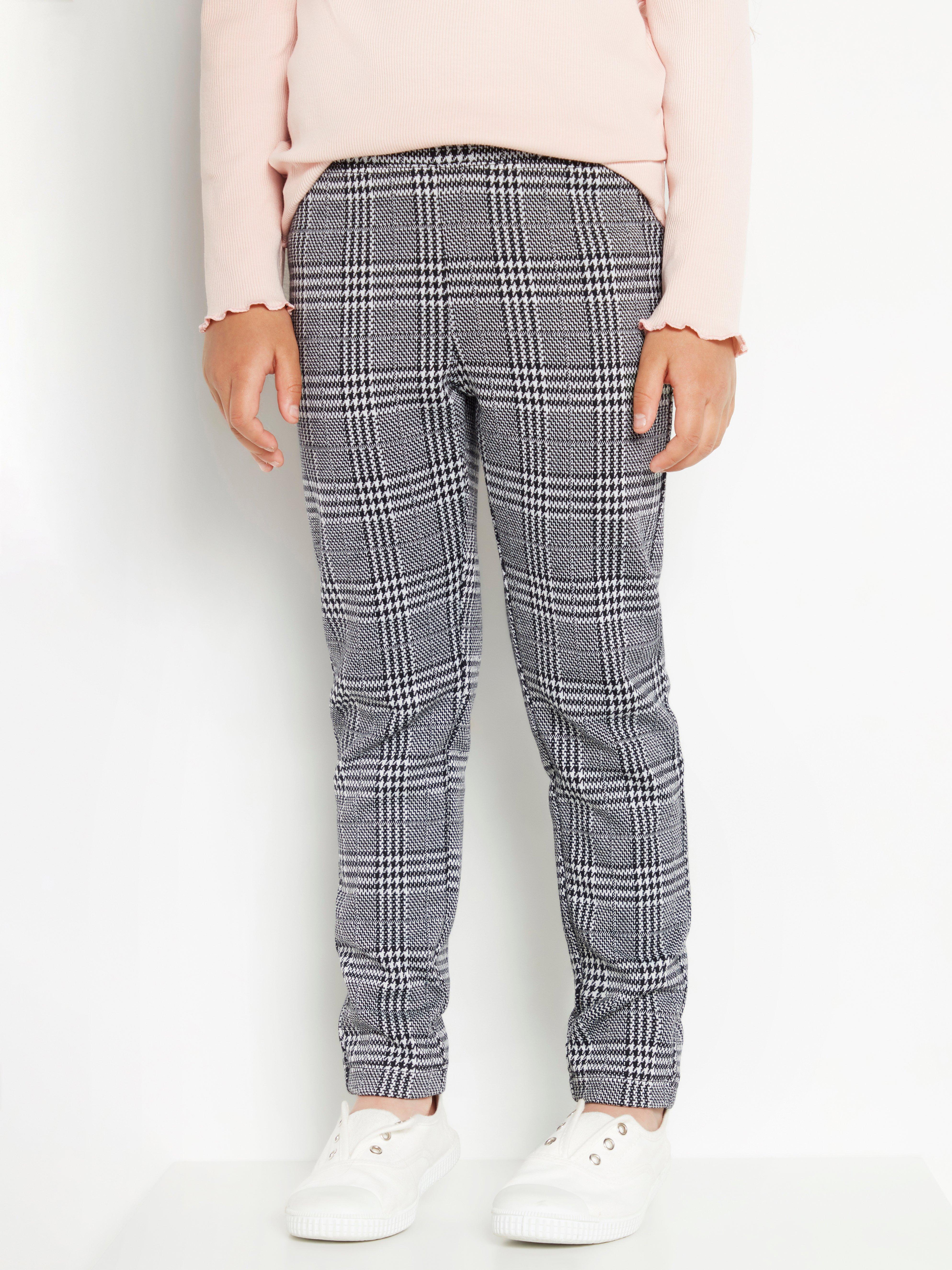 Checked leggings in grey and black Lindex UK