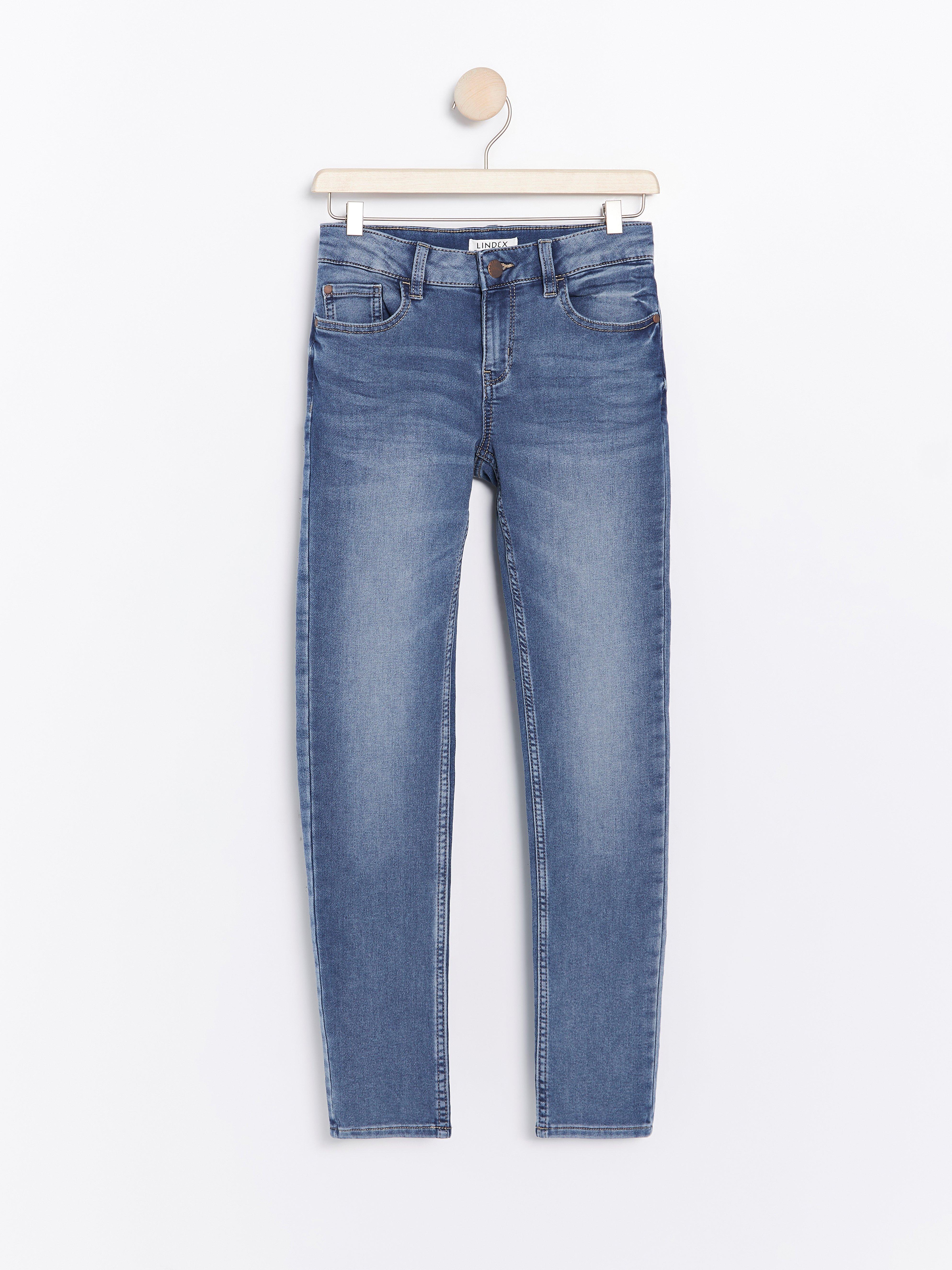Slim fit jeans in denim jersey | Lindex 