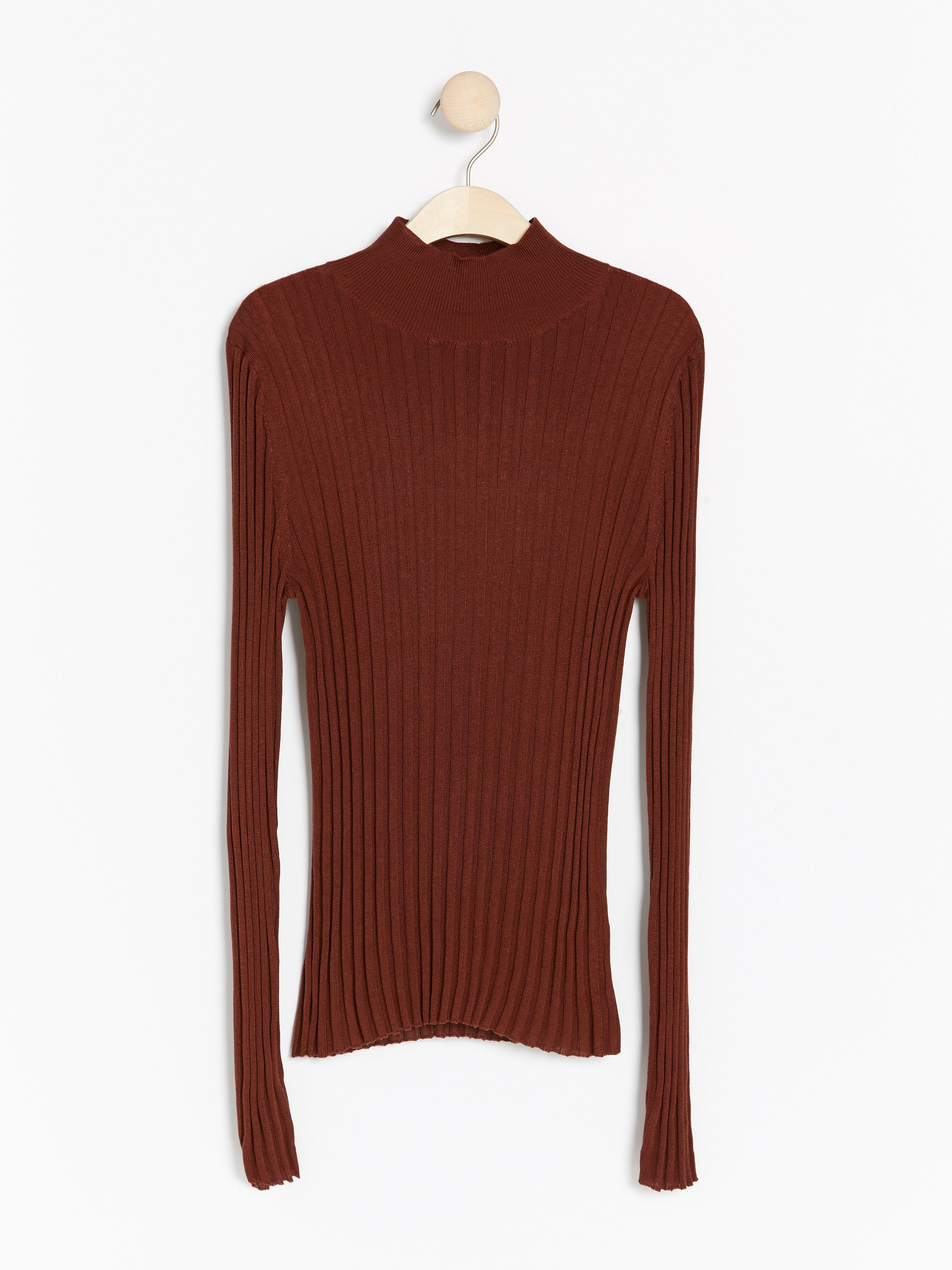 Roller Neck Sweater - Womens Wear - Brown