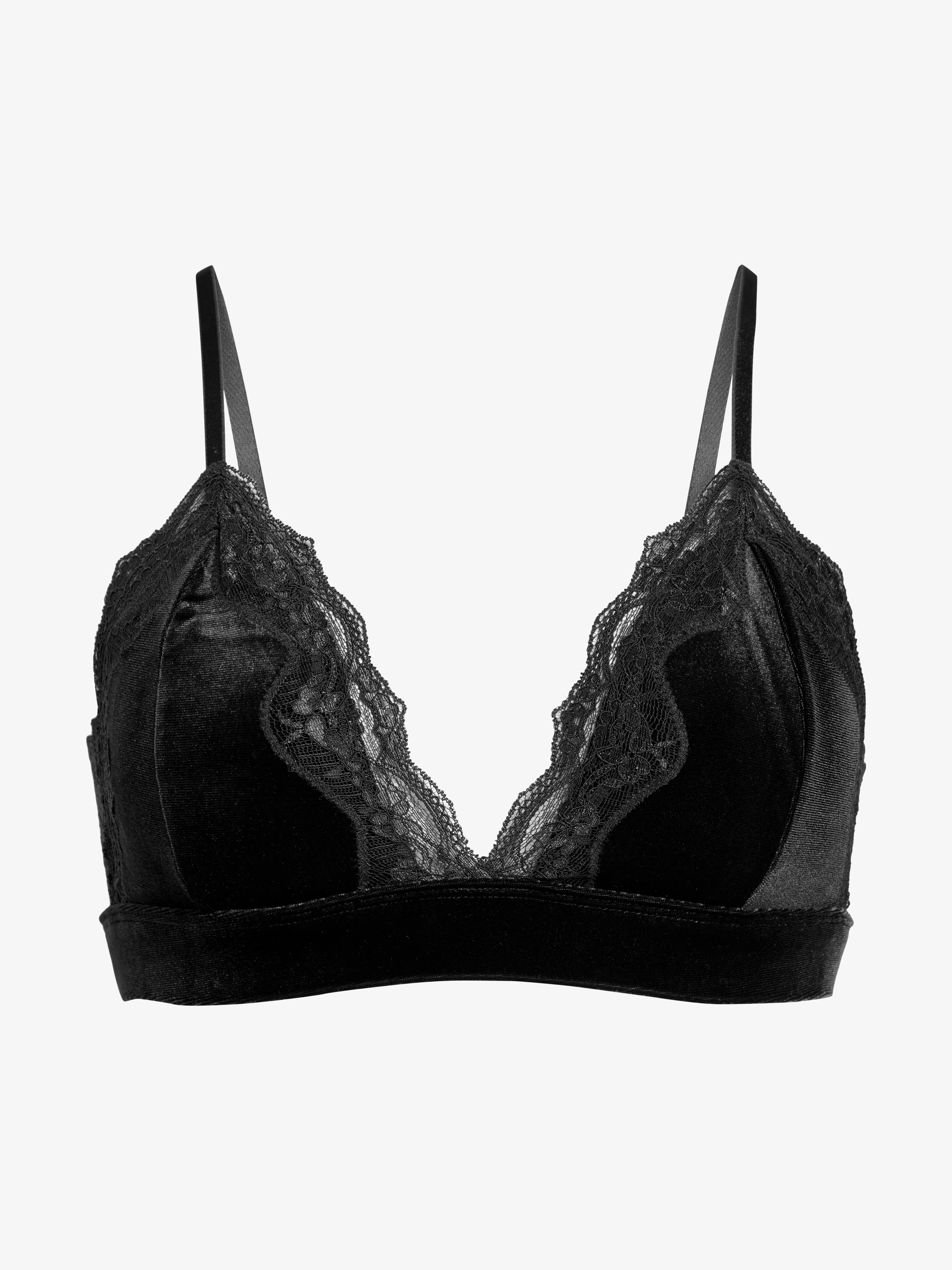 Velvet bralette | Lindex Europe