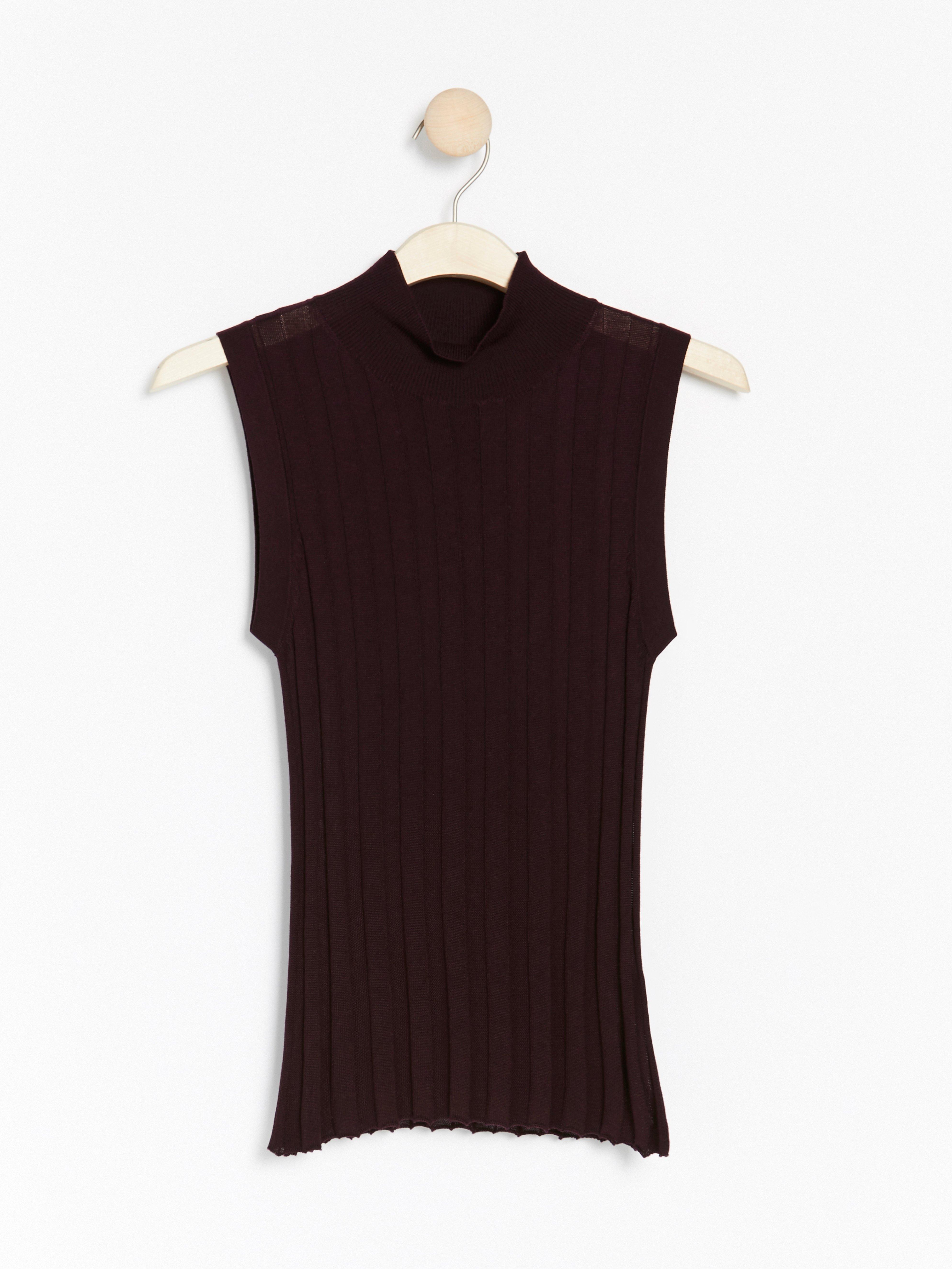 Høyhalset genser - Dame - Rød