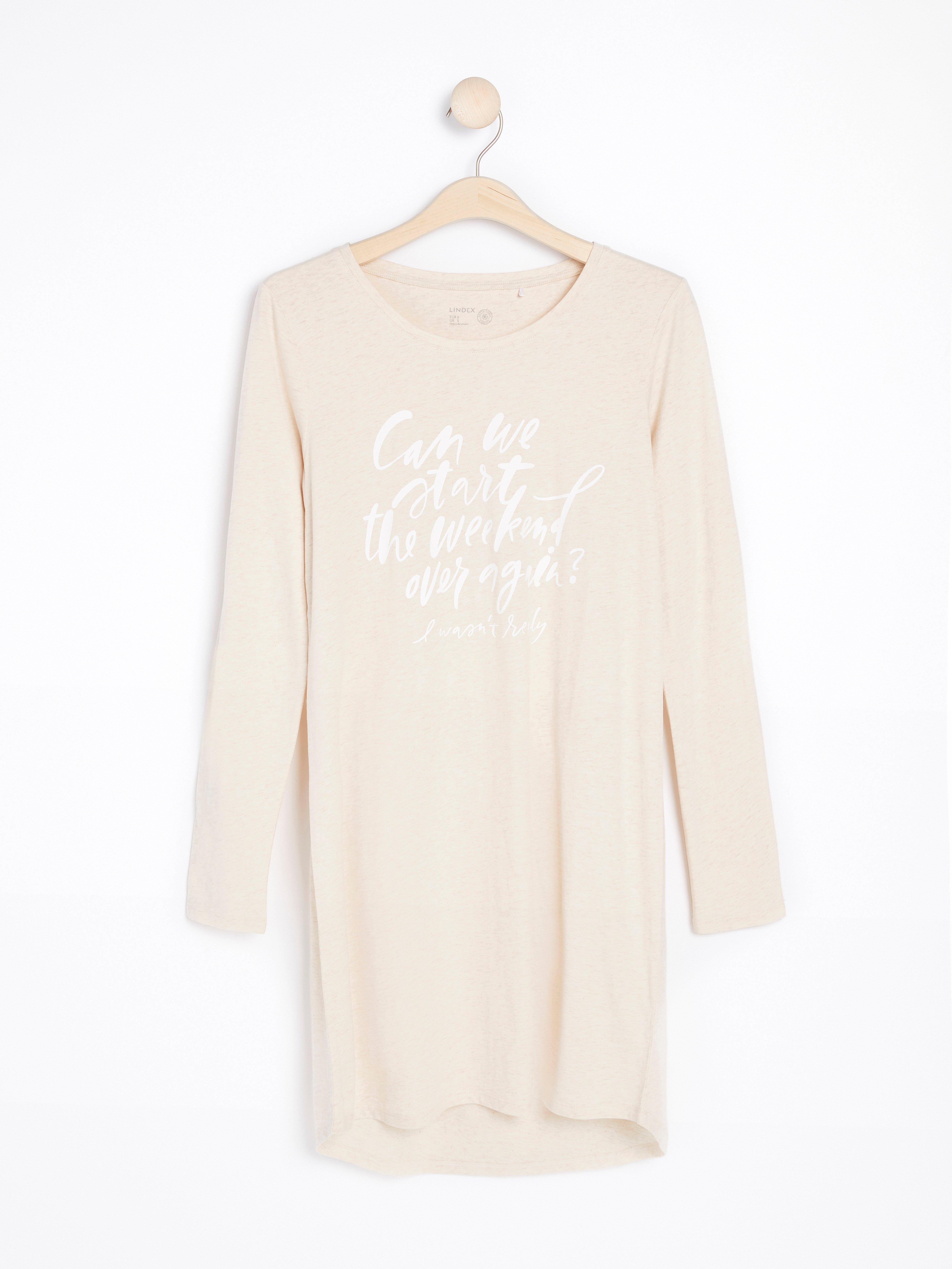 Night Dress - Lingerie - Beige