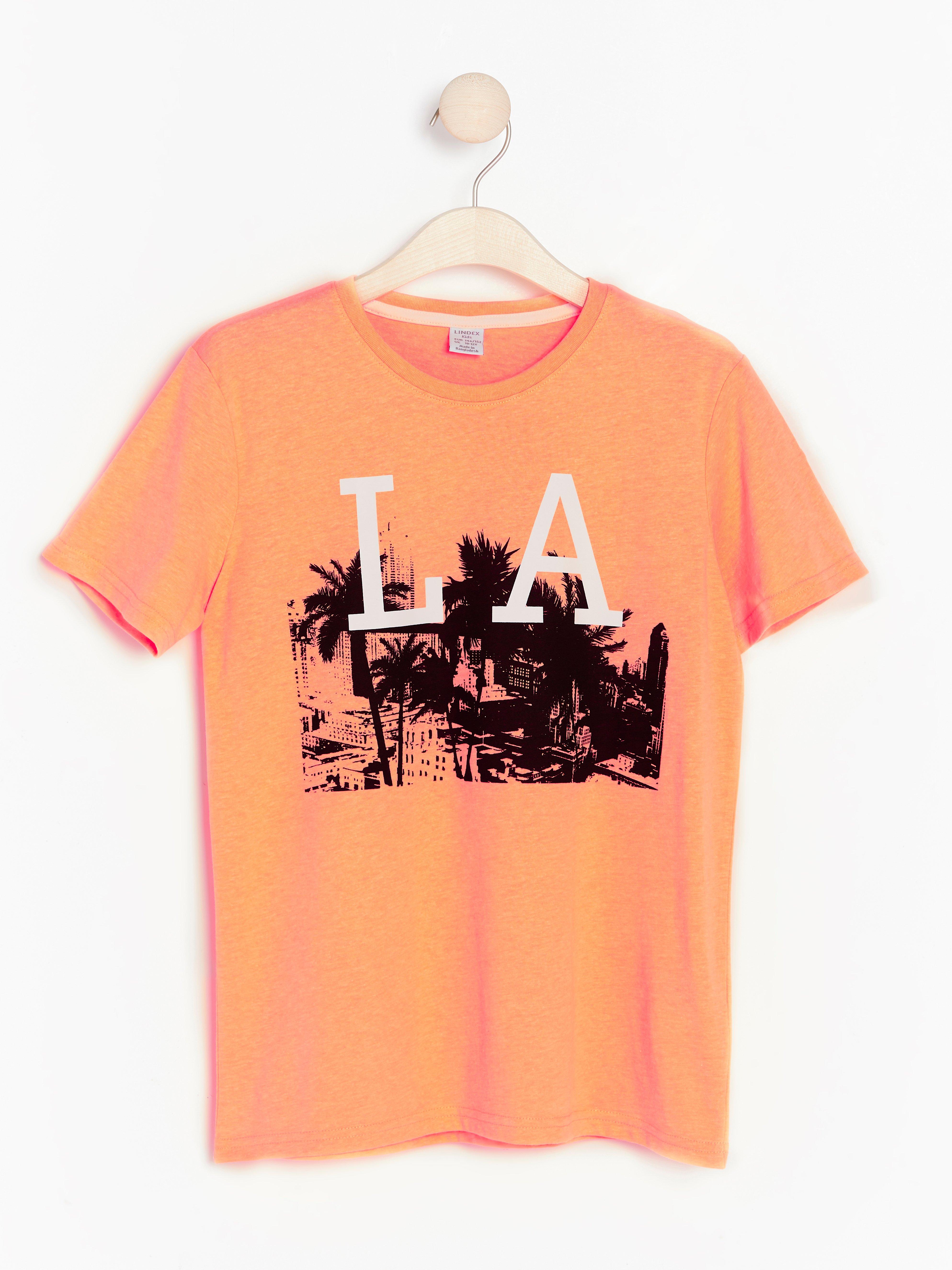 T-shirt - Barn - Korall