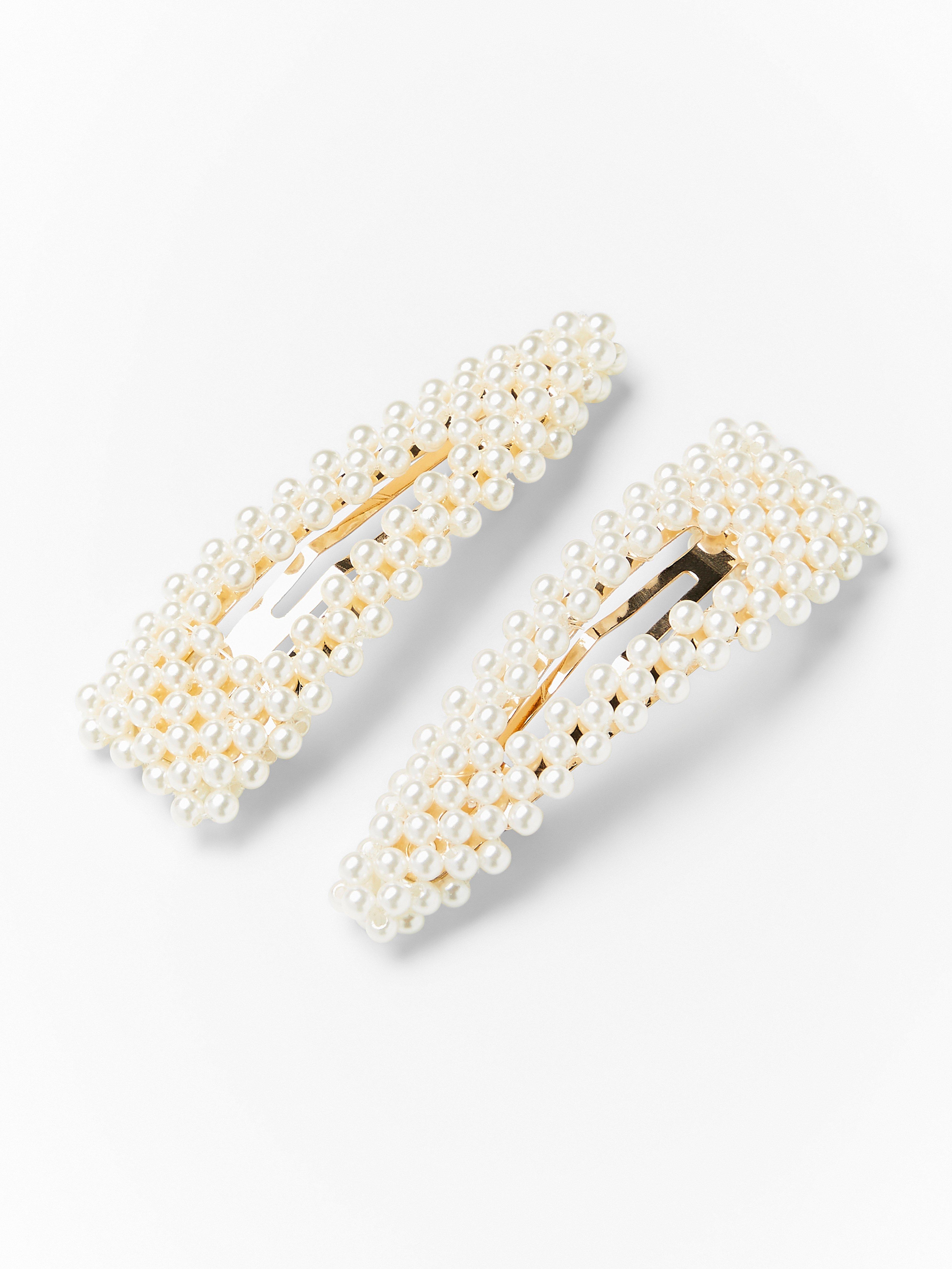 Hair Clips - Womens Wear - White