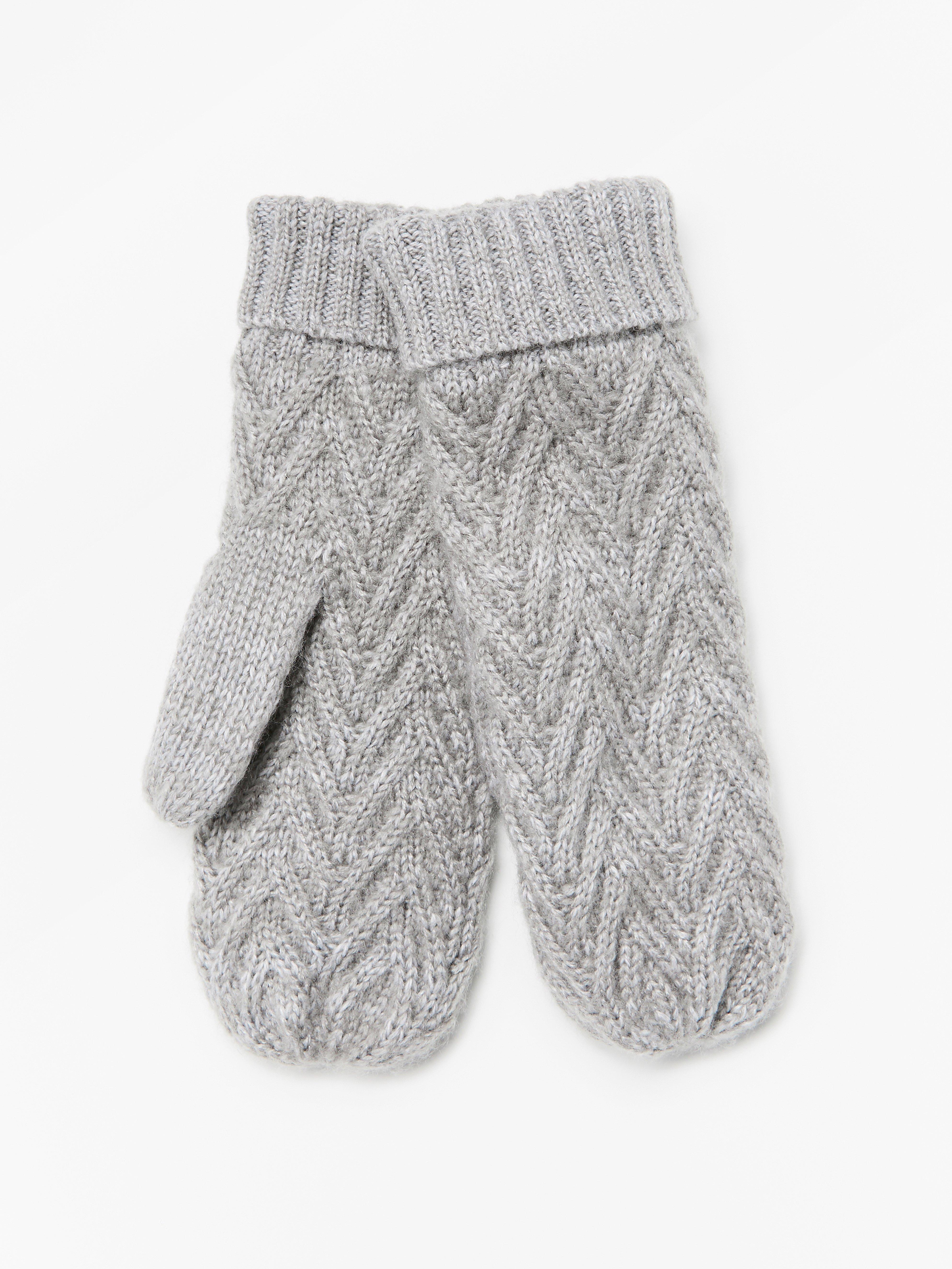 Mittens - Womens Wear - Grey